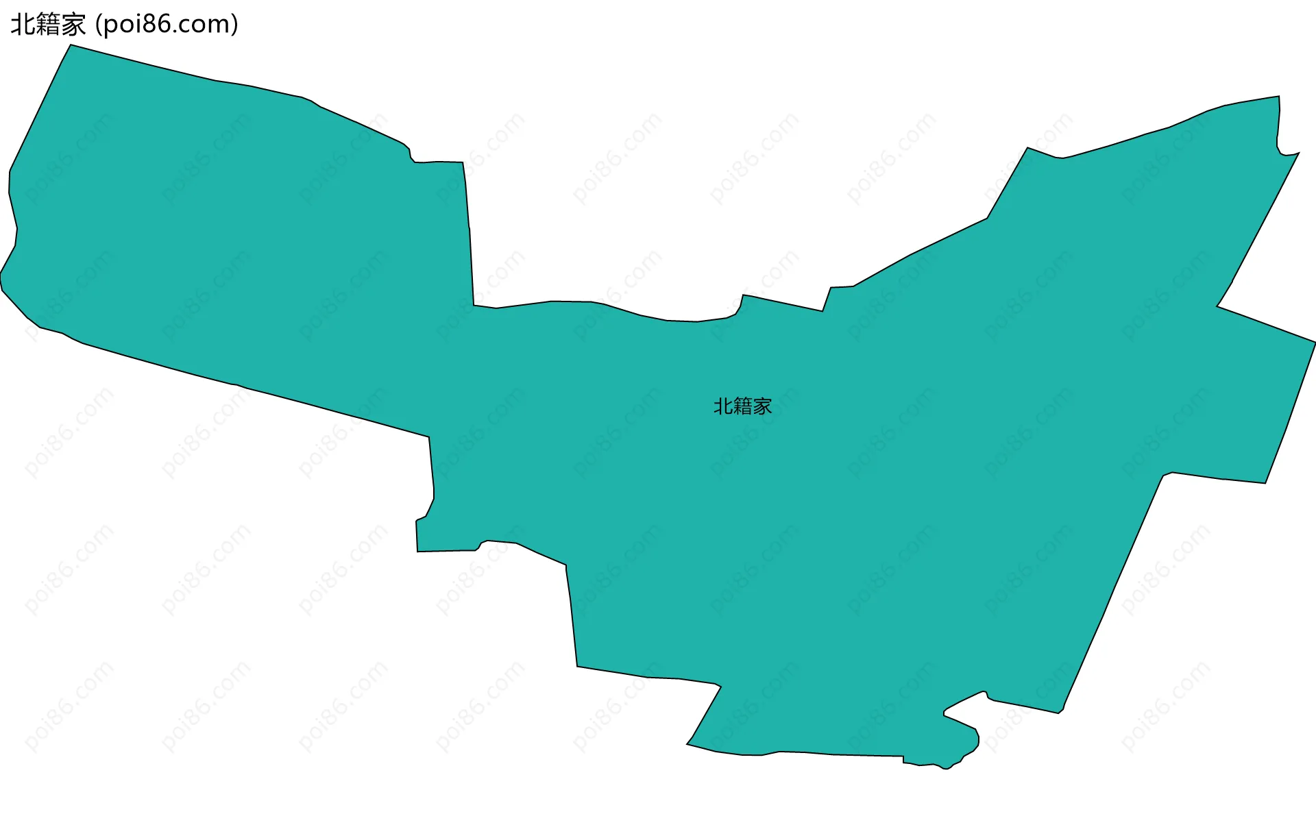 北籍家边界地图