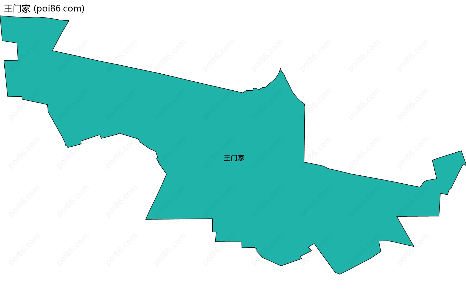 王门家边界地图
