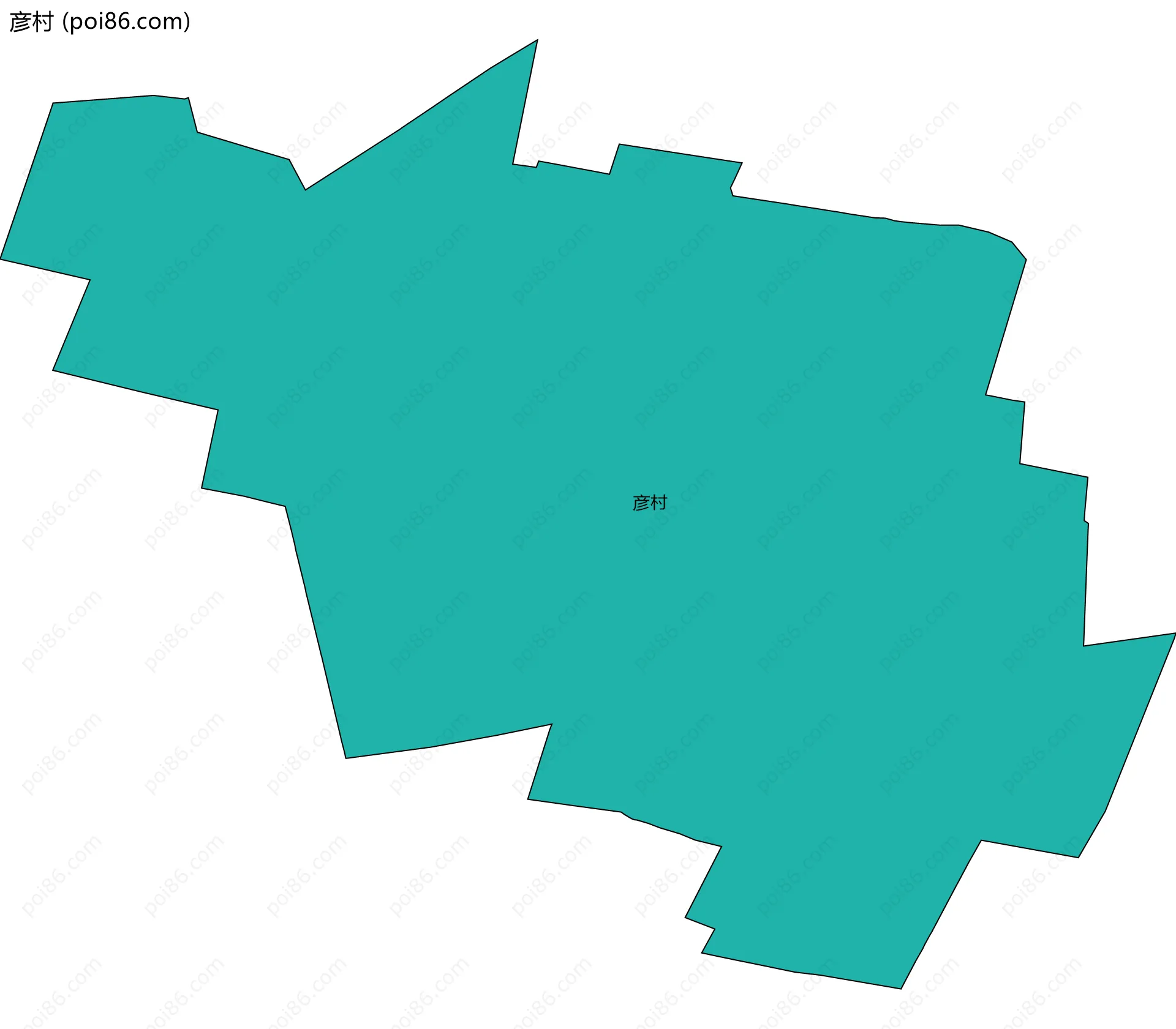 彦村边界地图