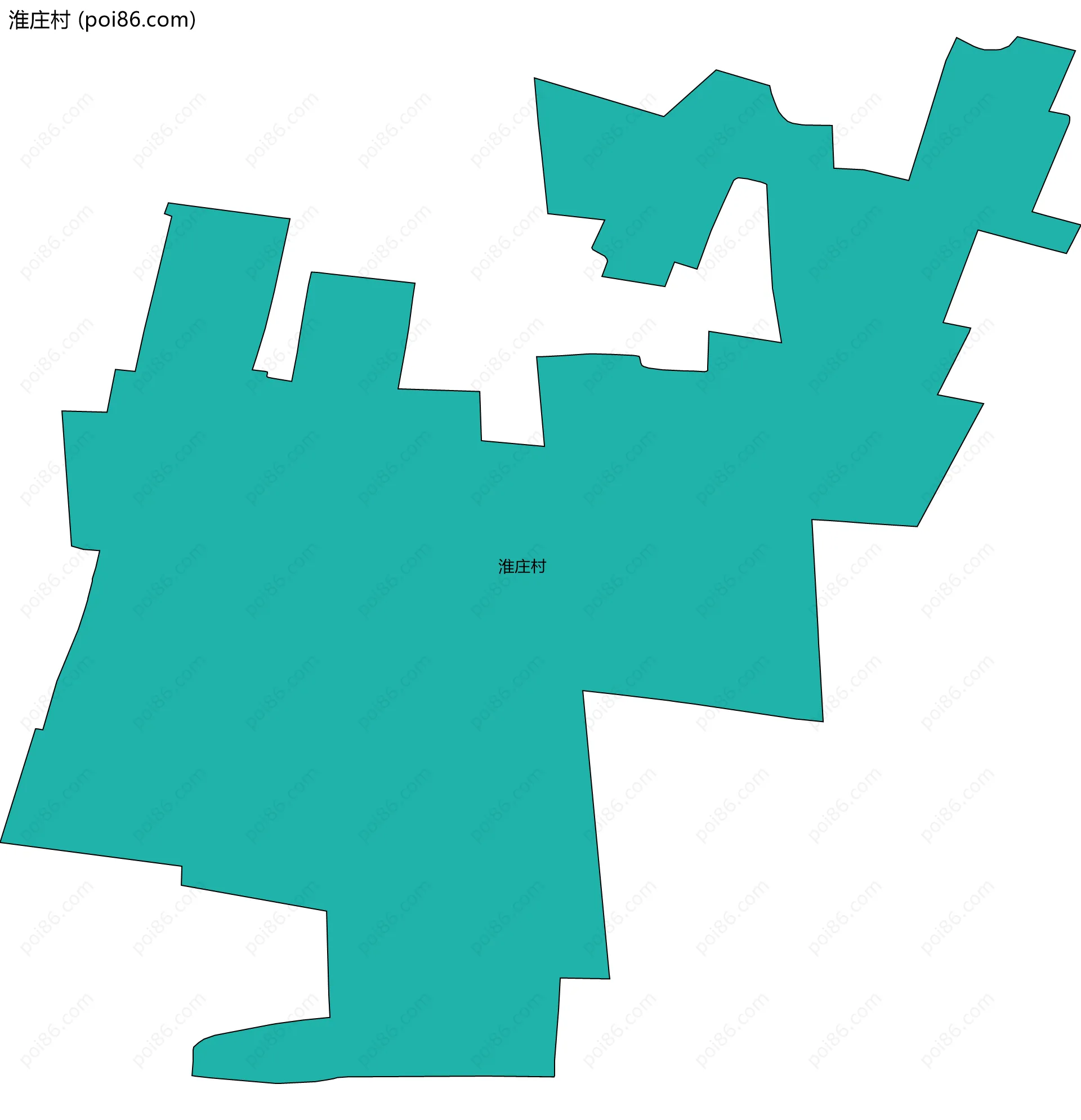 淮庄村边界地图