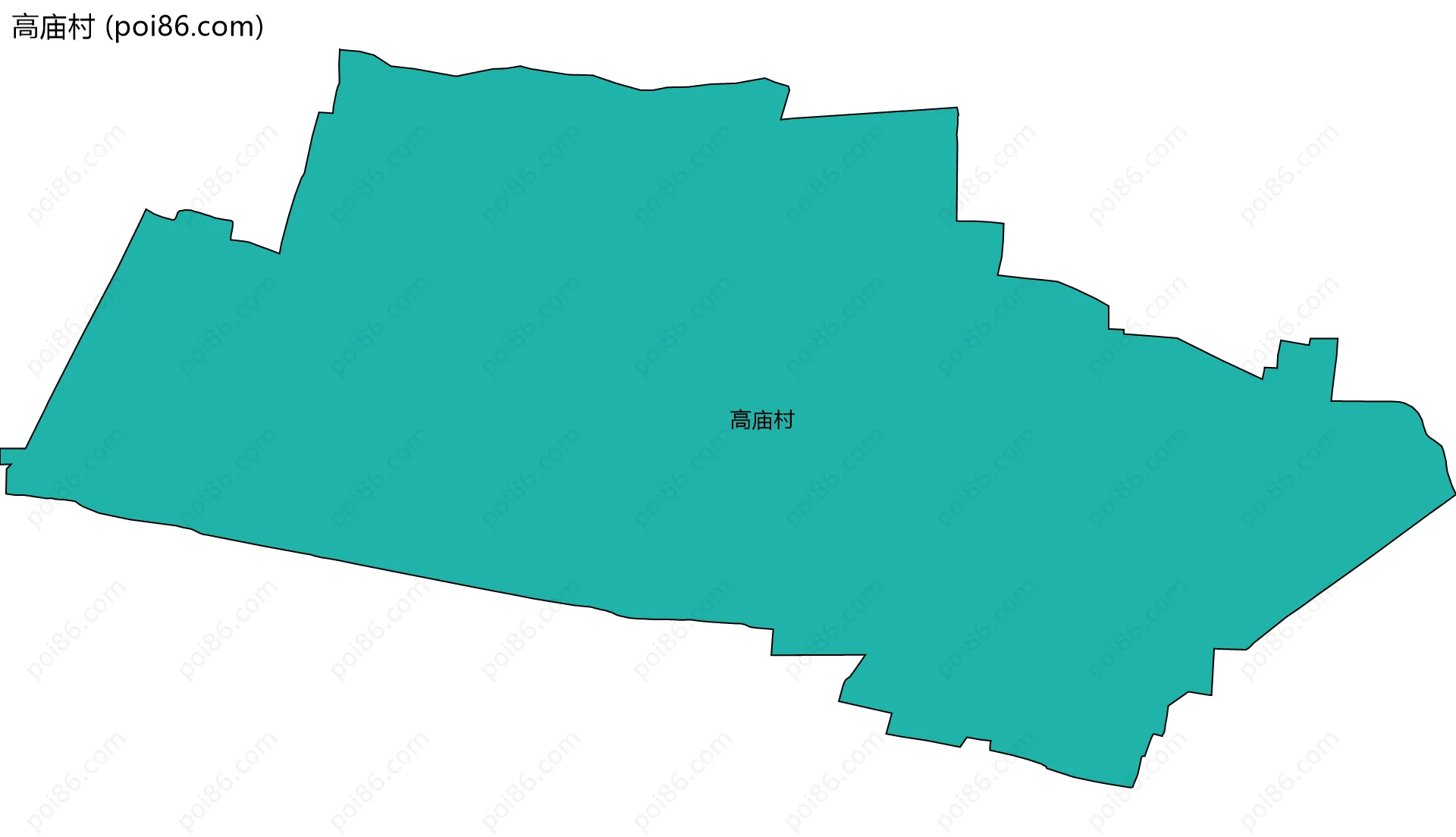 高庙村边界地图