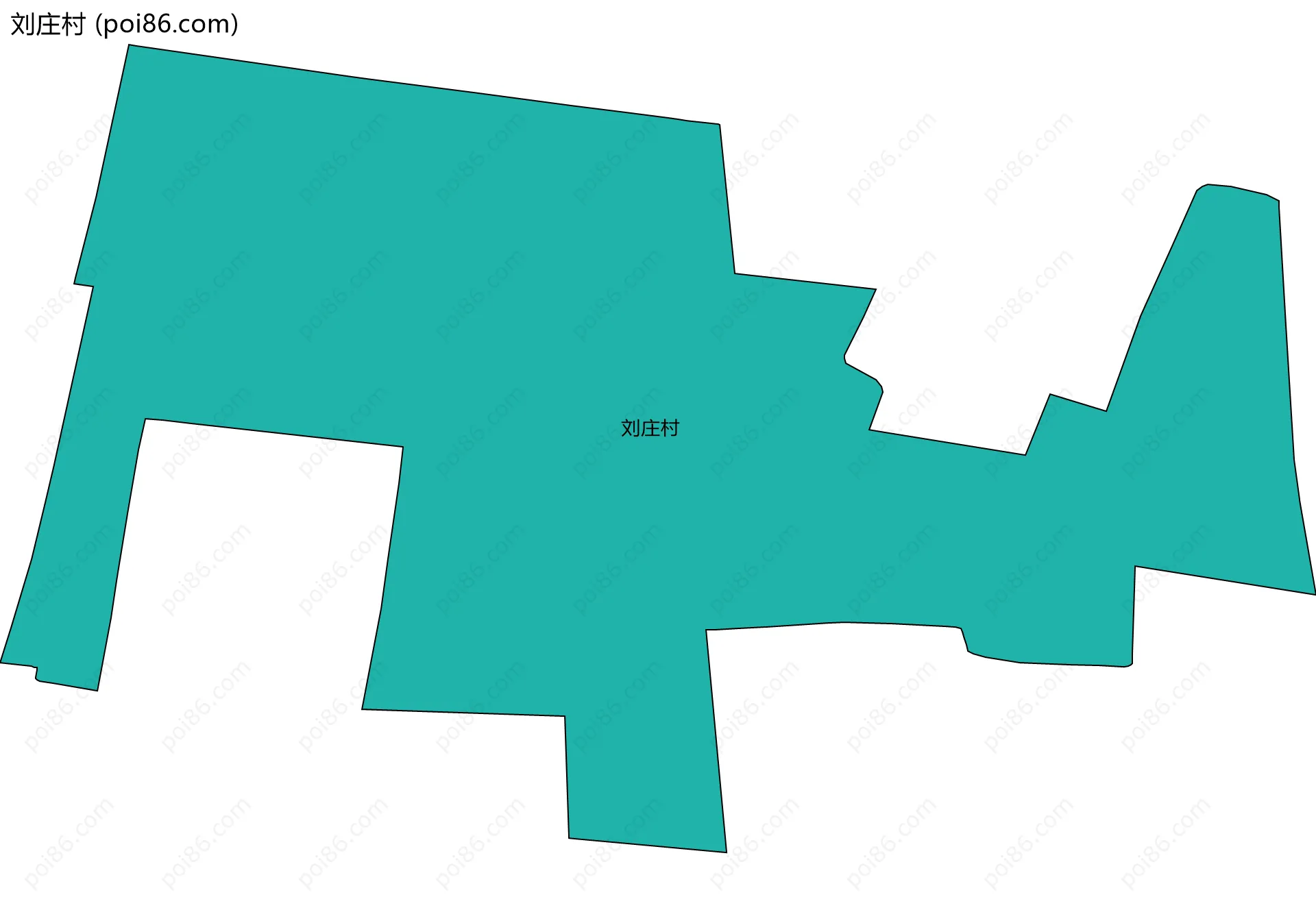 刘庄村边界地图