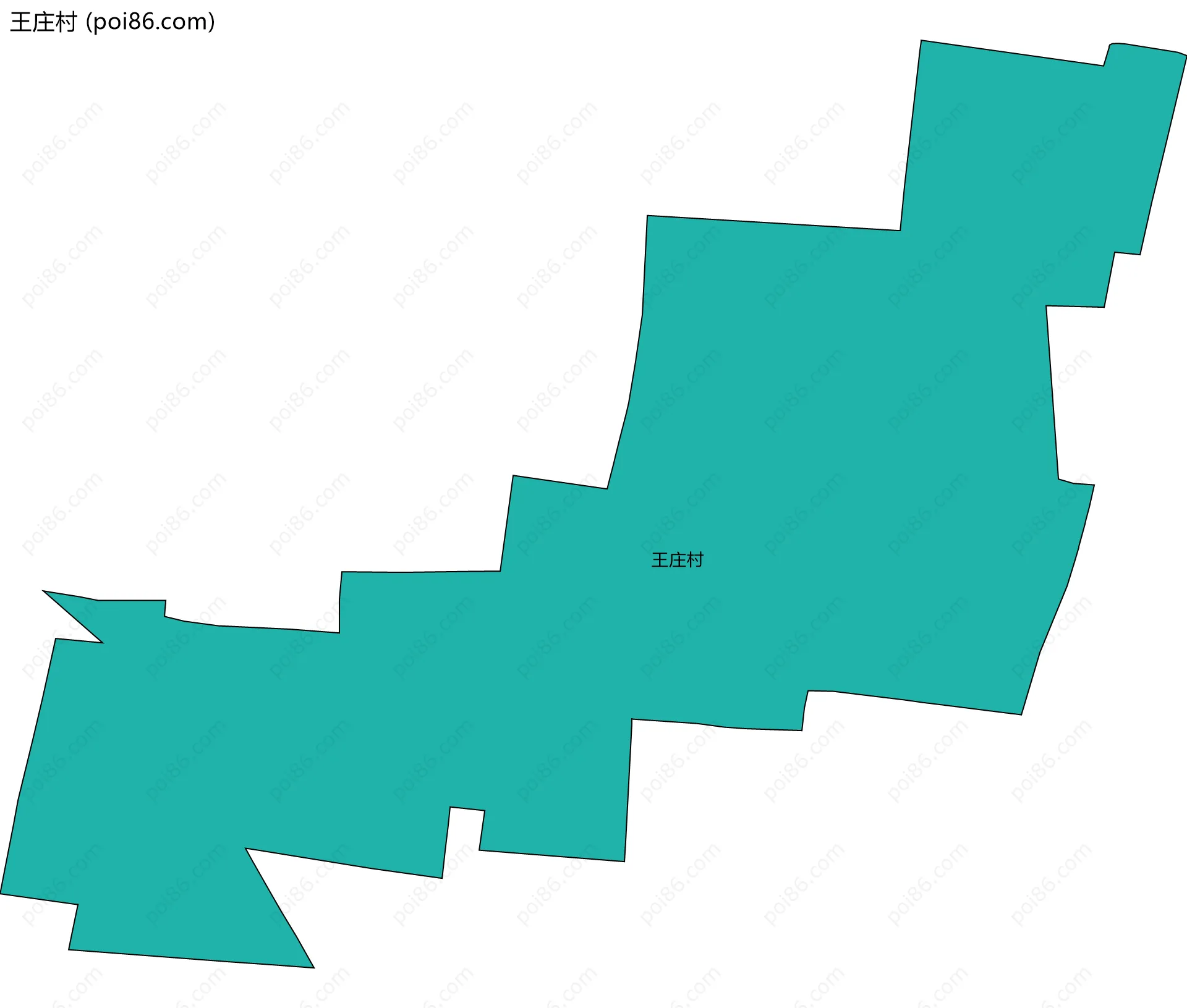 王庄村边界地图
