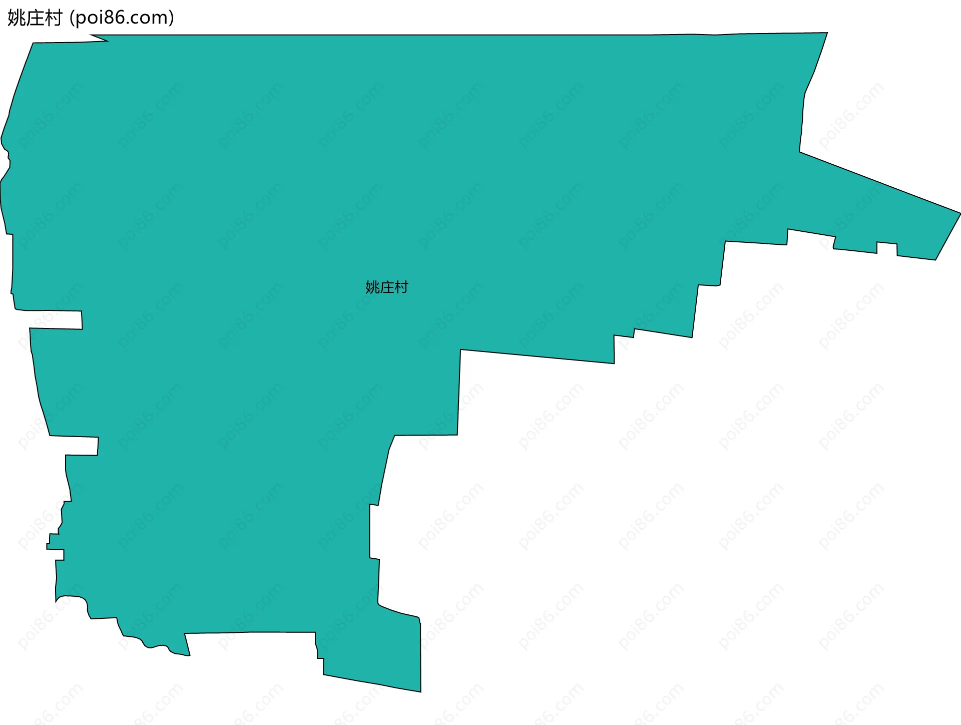 姚庄村边界地图