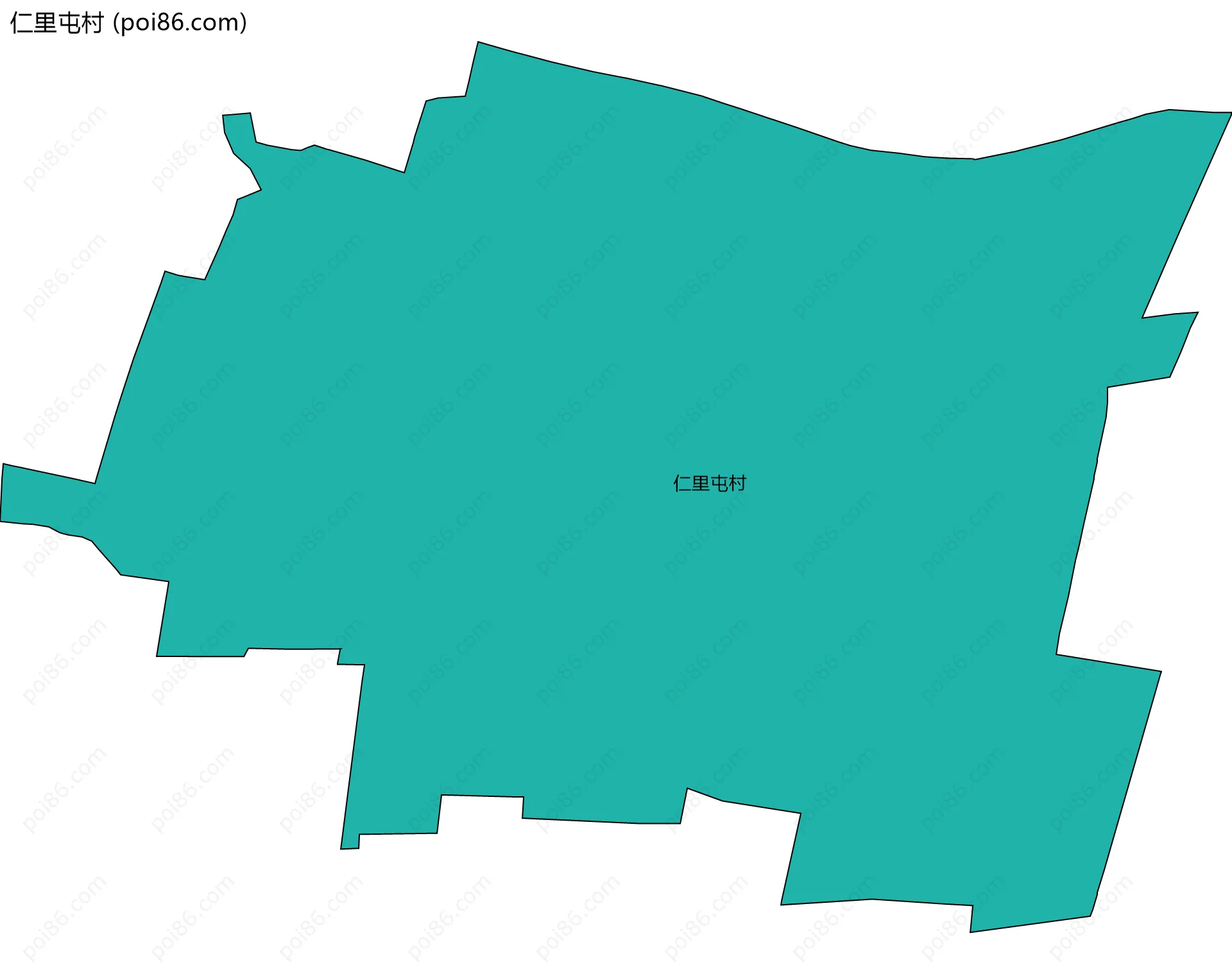 仁里屯村边界地图