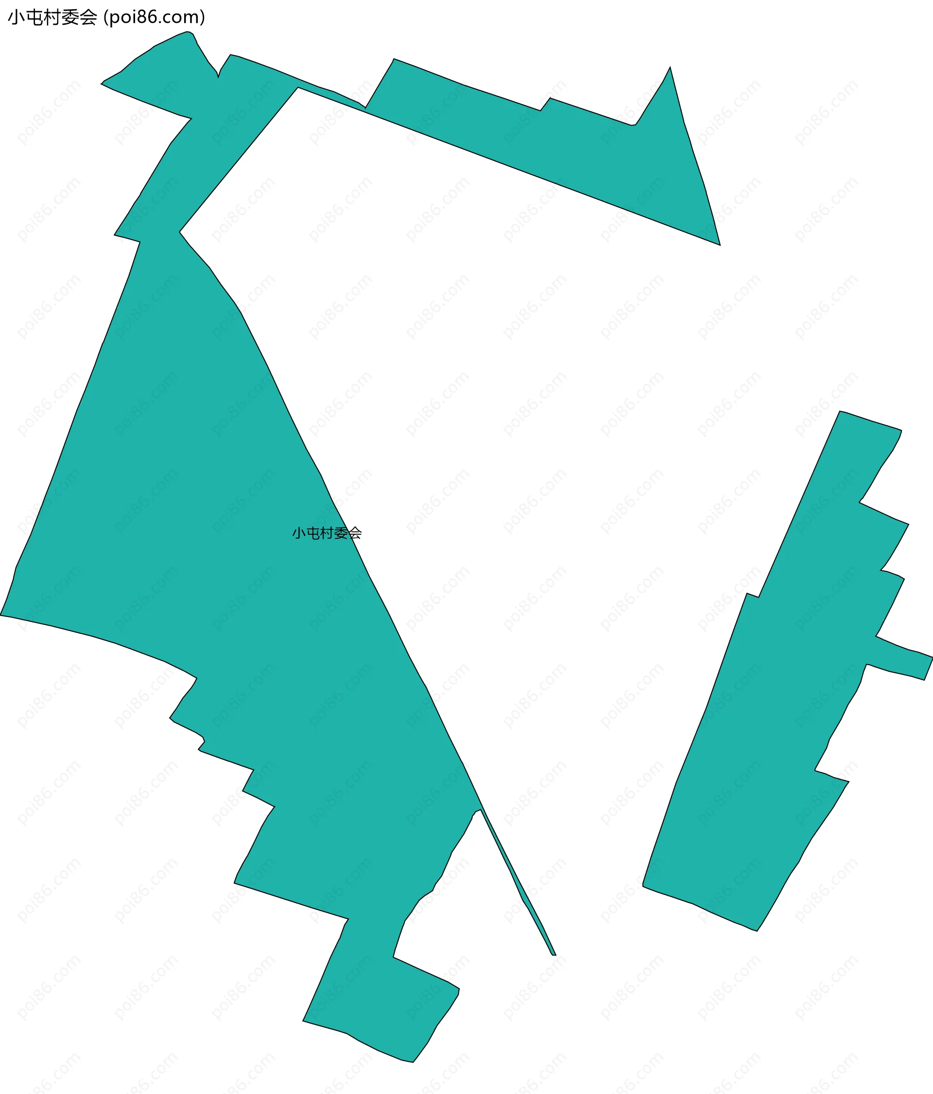 小屯村委会边界地图