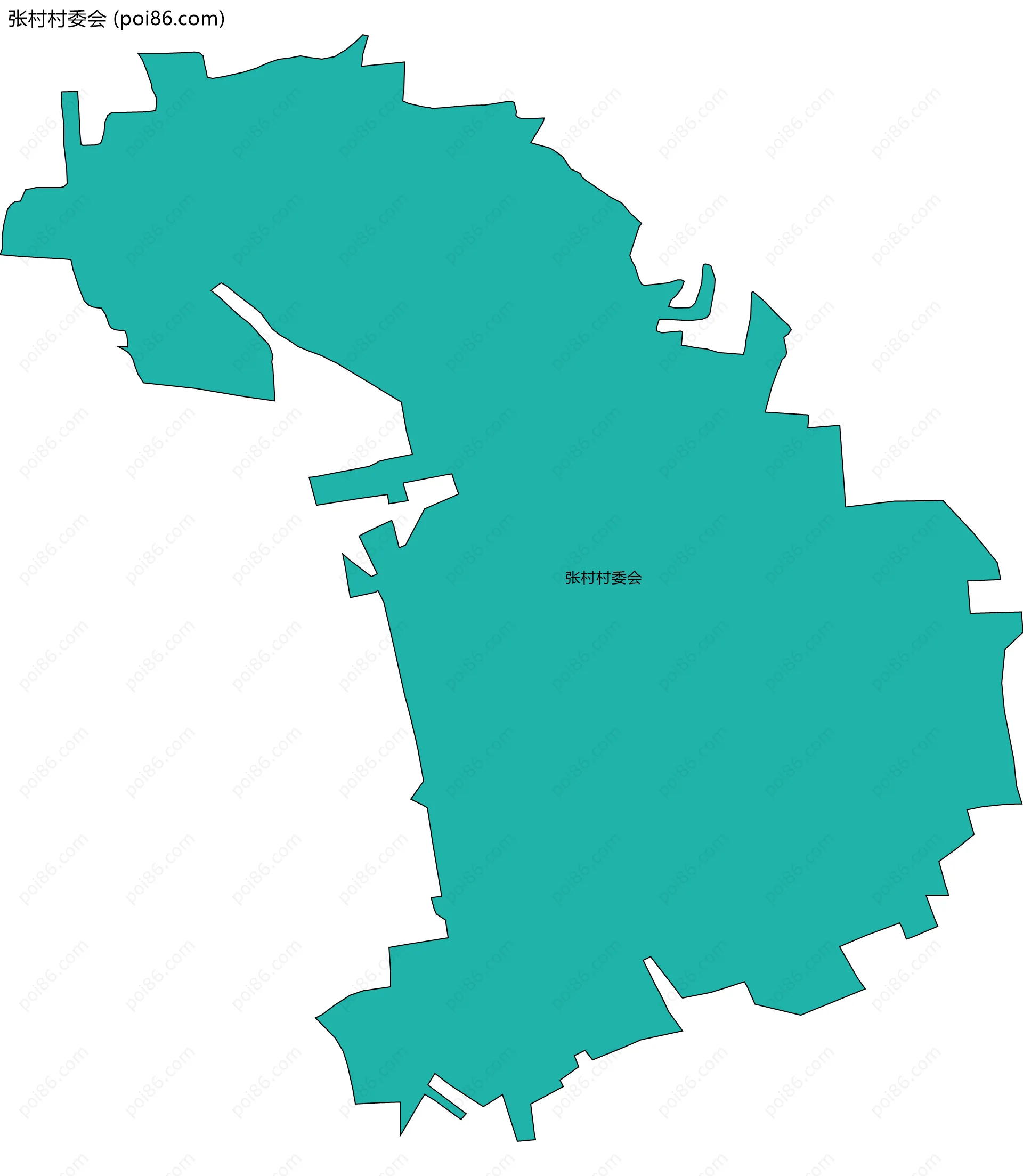 张村村委会边界地图