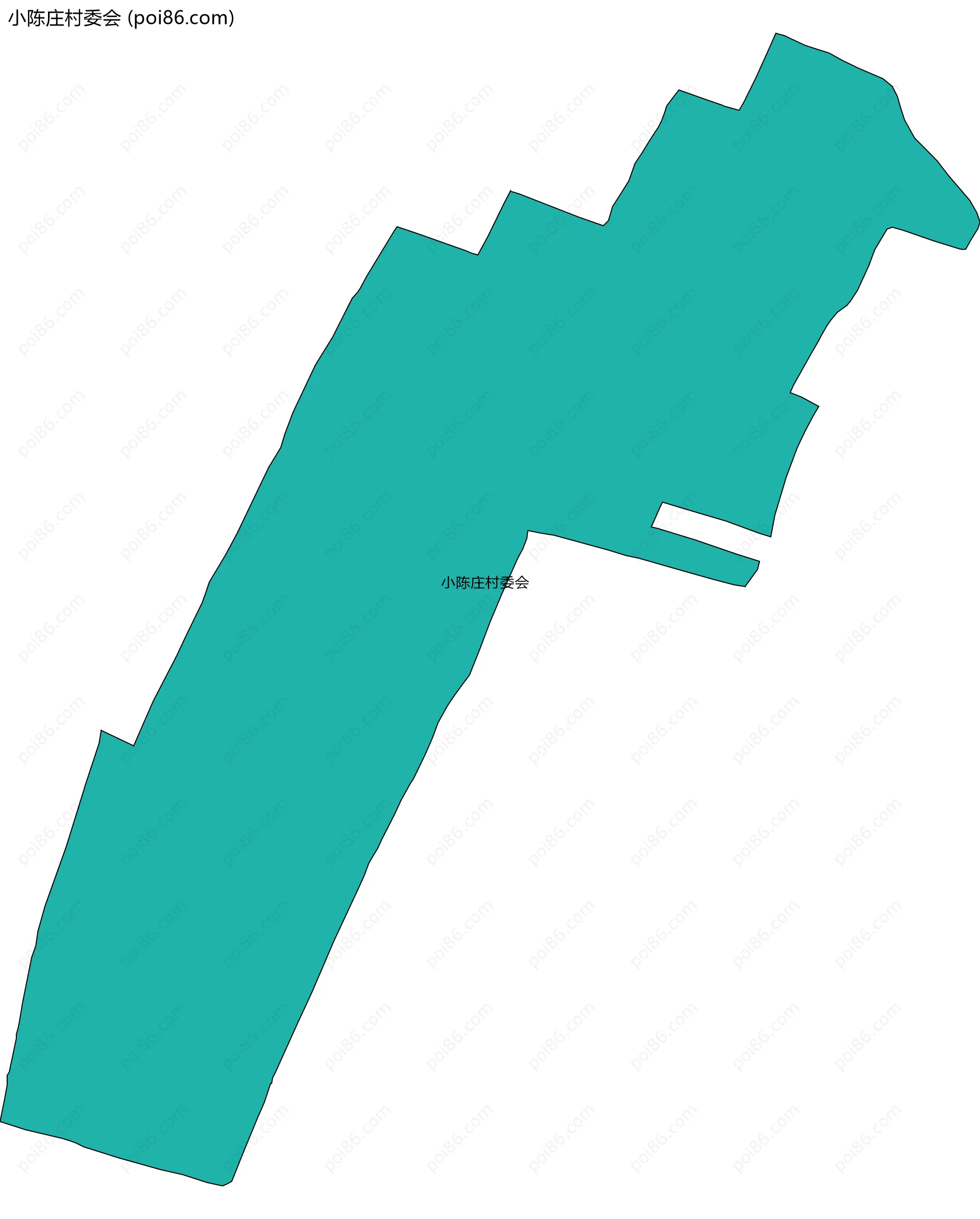 小陈庄村委会边界地图