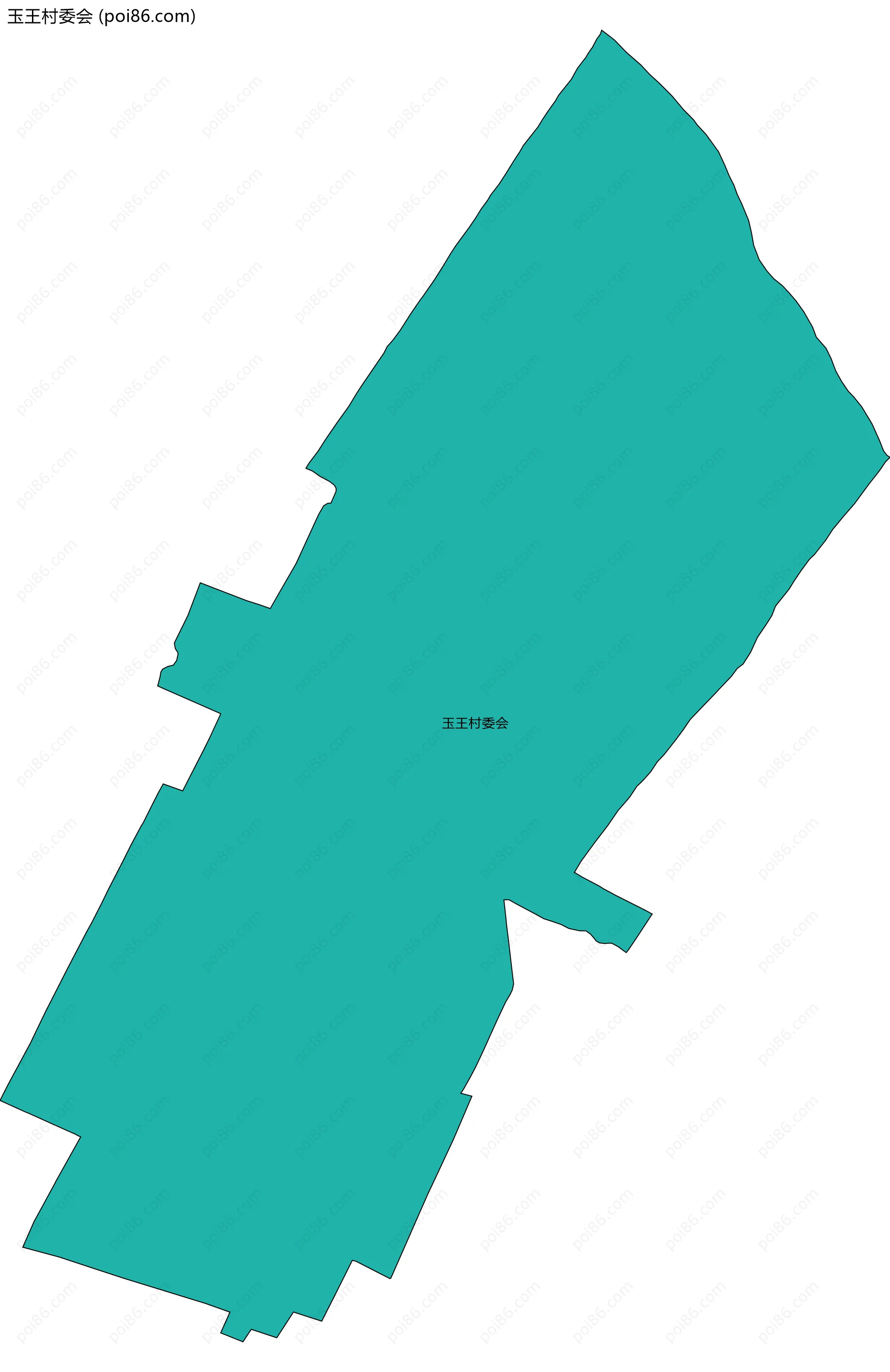 玉王村委会边界地图