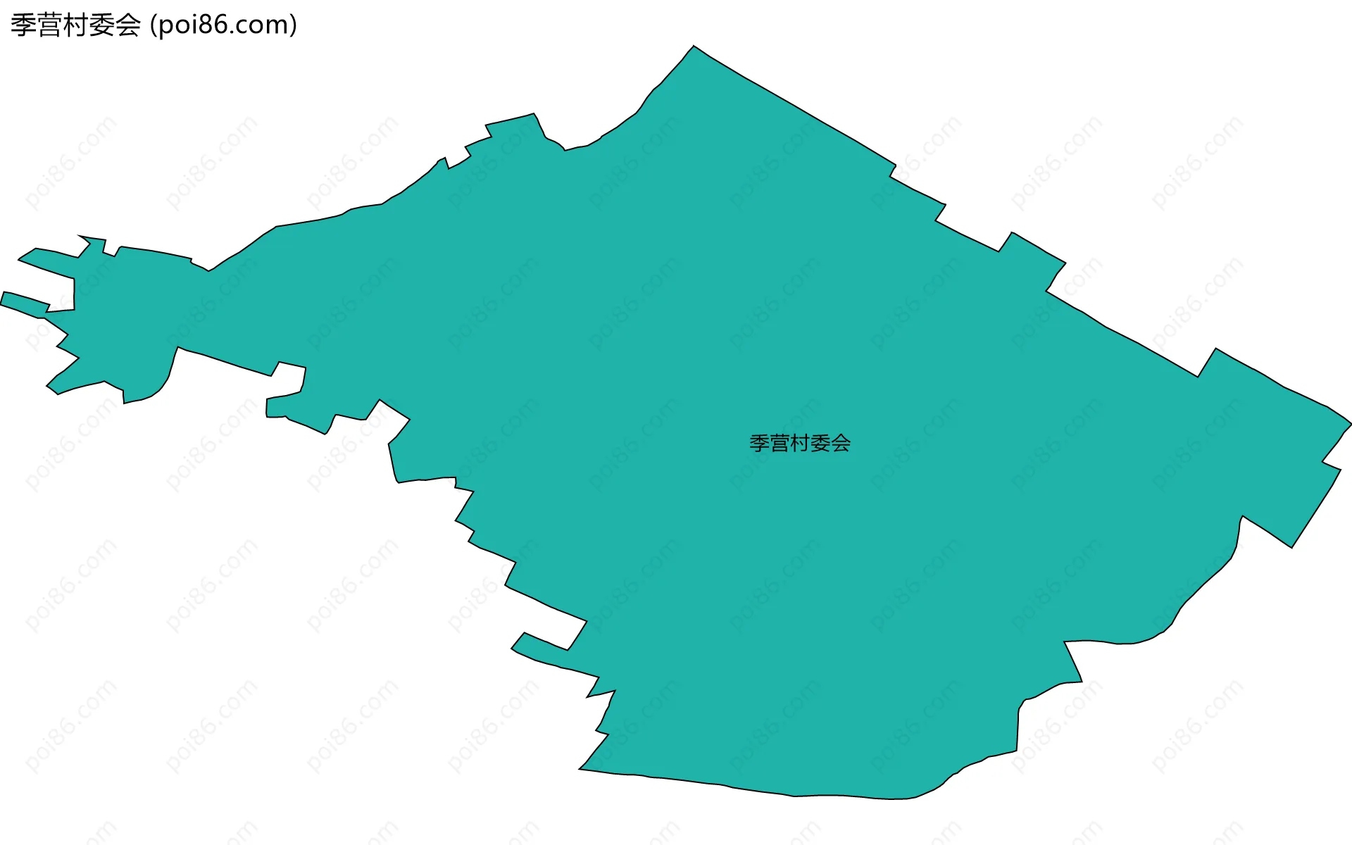 季营村委会边界地图