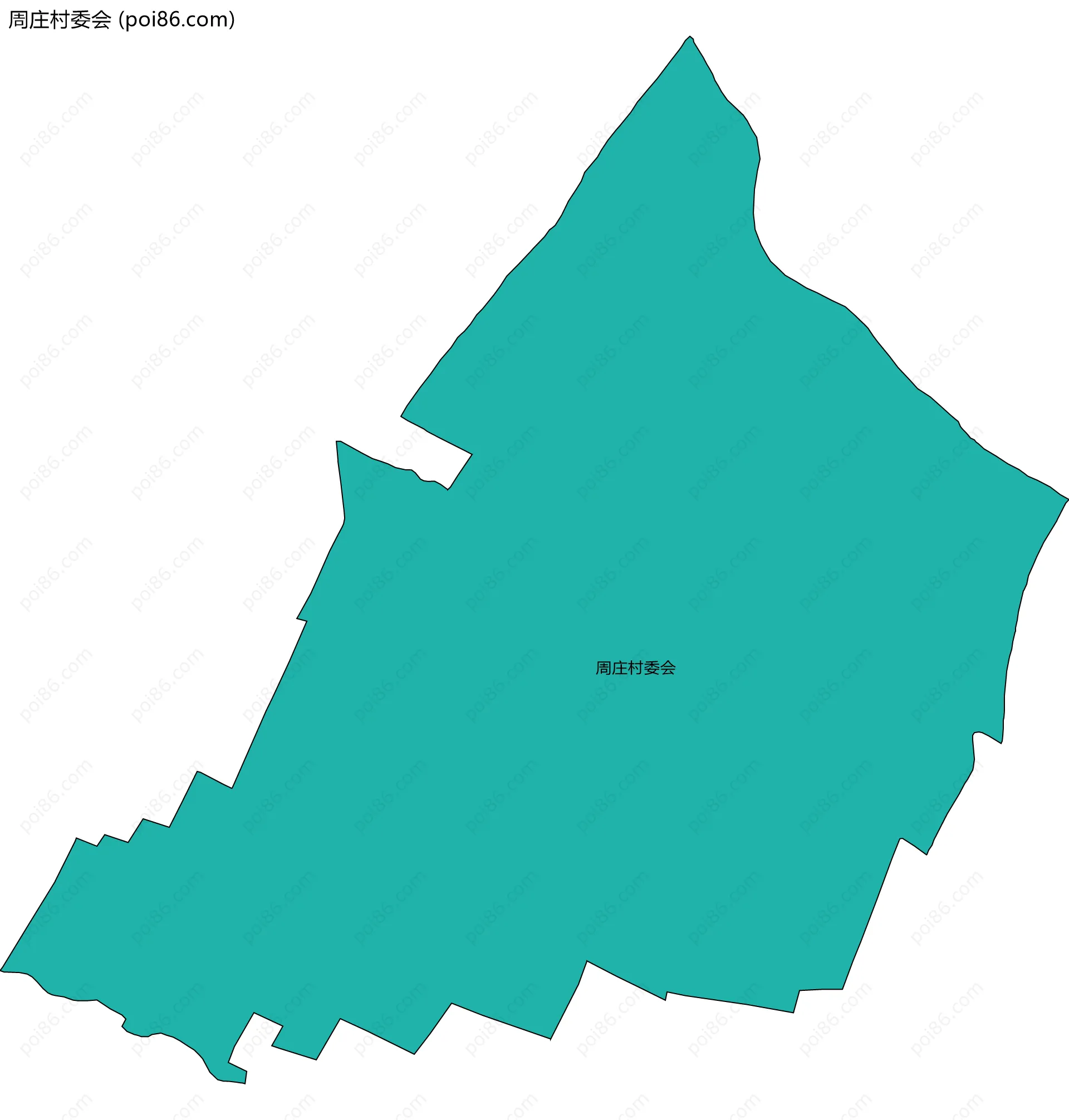 周庄村委会边界地图