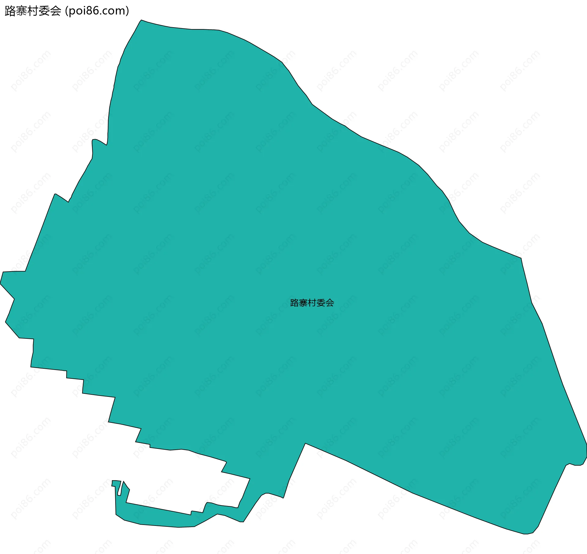 路寨村委会边界地图