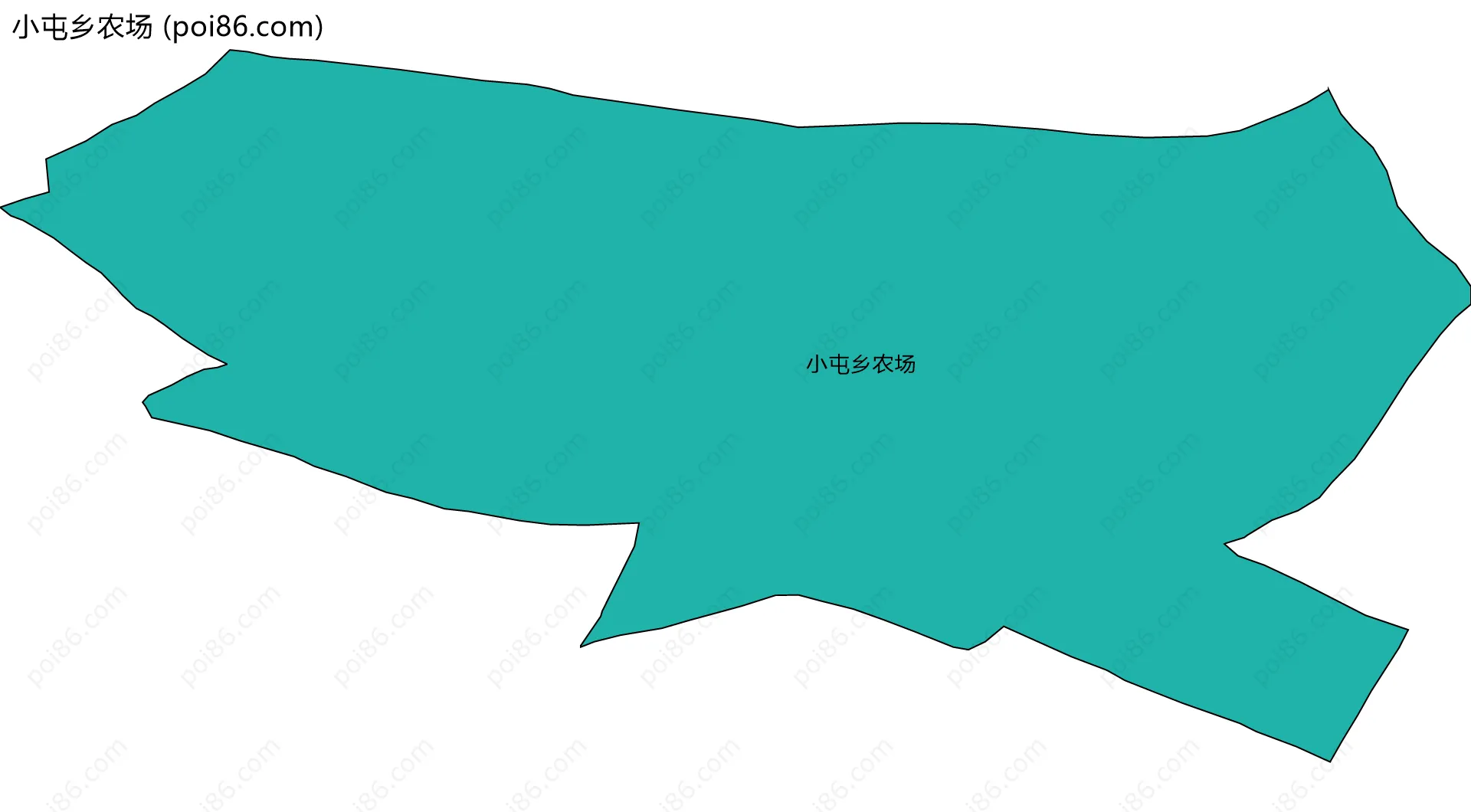 小屯乡农场边界地图