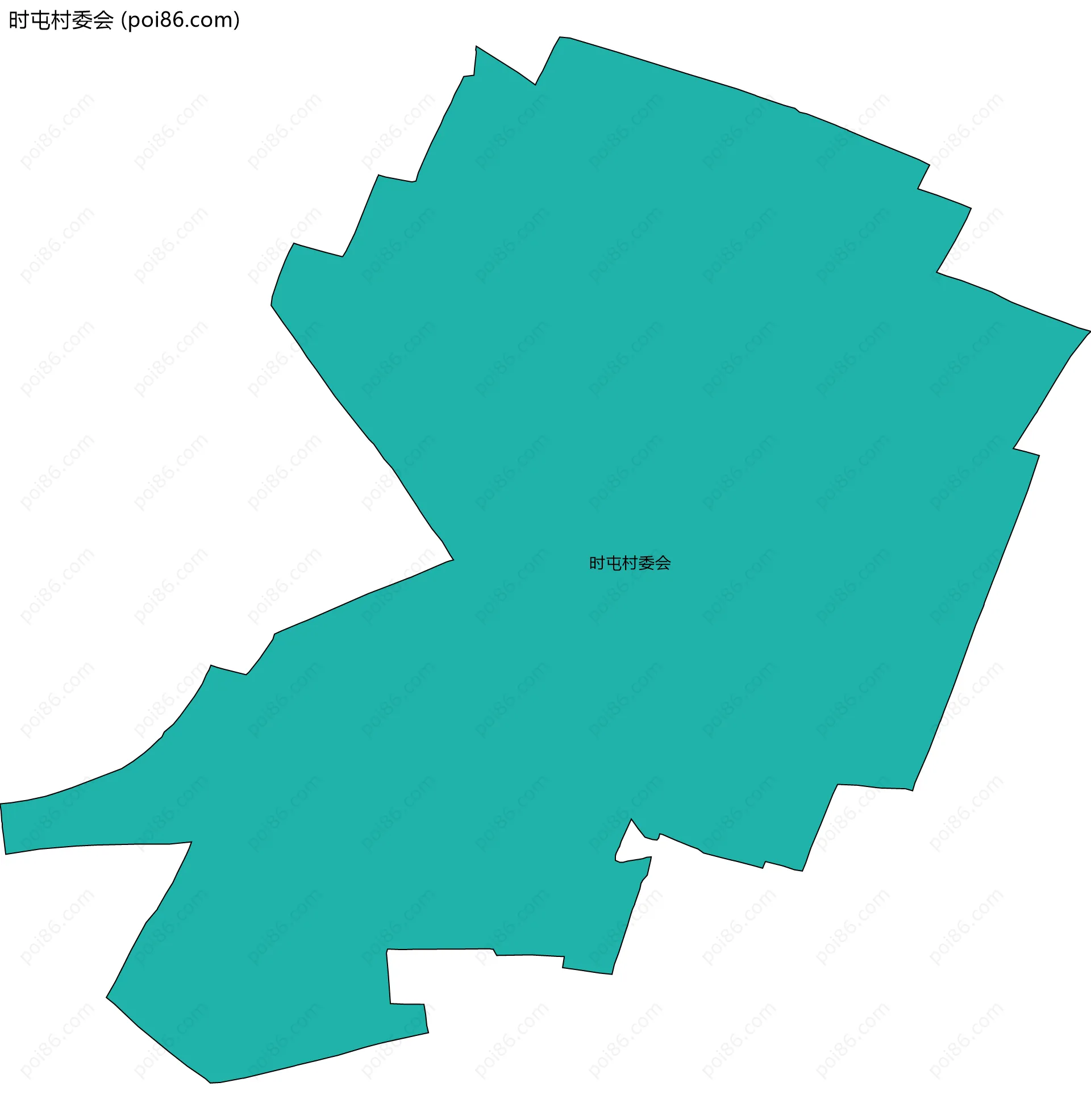 时屯村委会边界地图