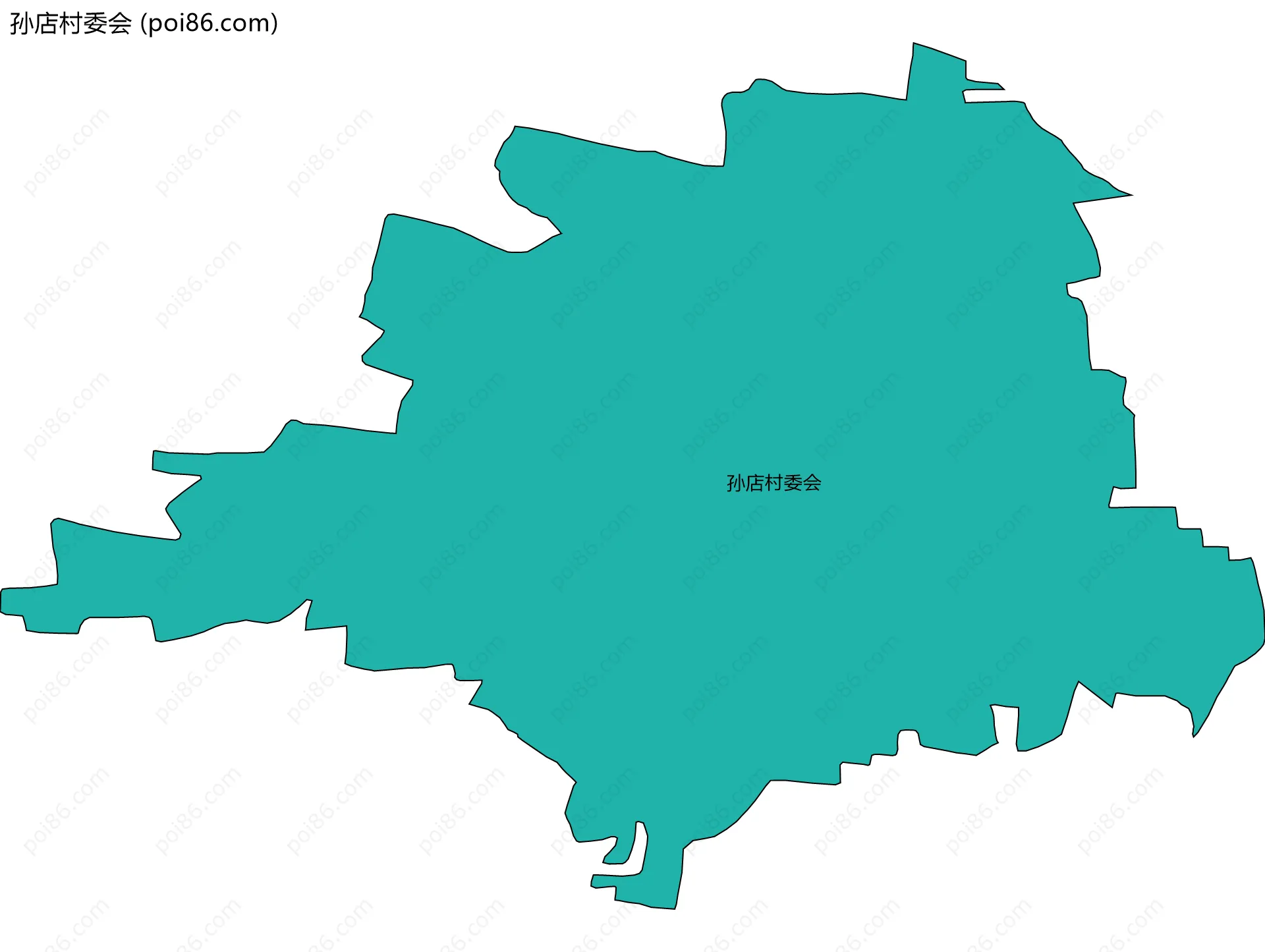 孙店村委会边界地图