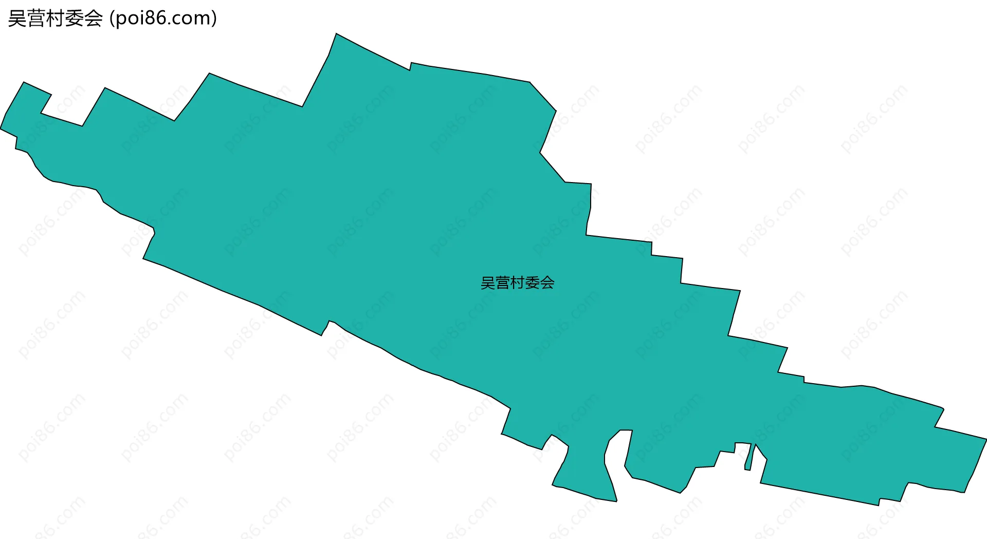 吴营村委会边界地图