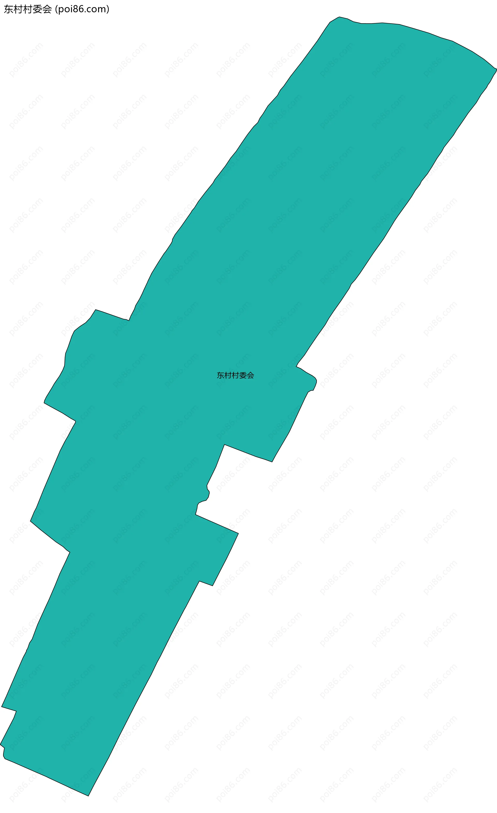 东村村委会边界地图