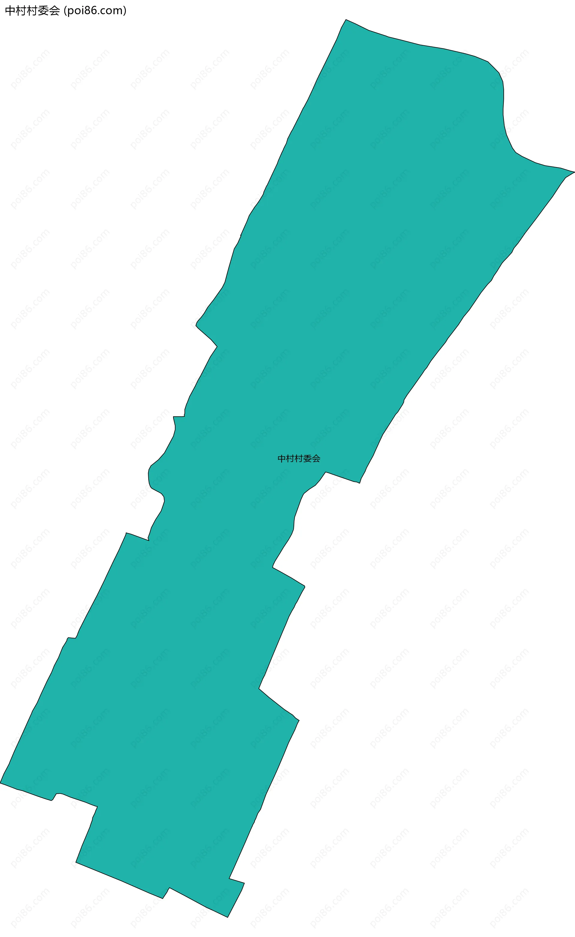 中村村委会边界地图