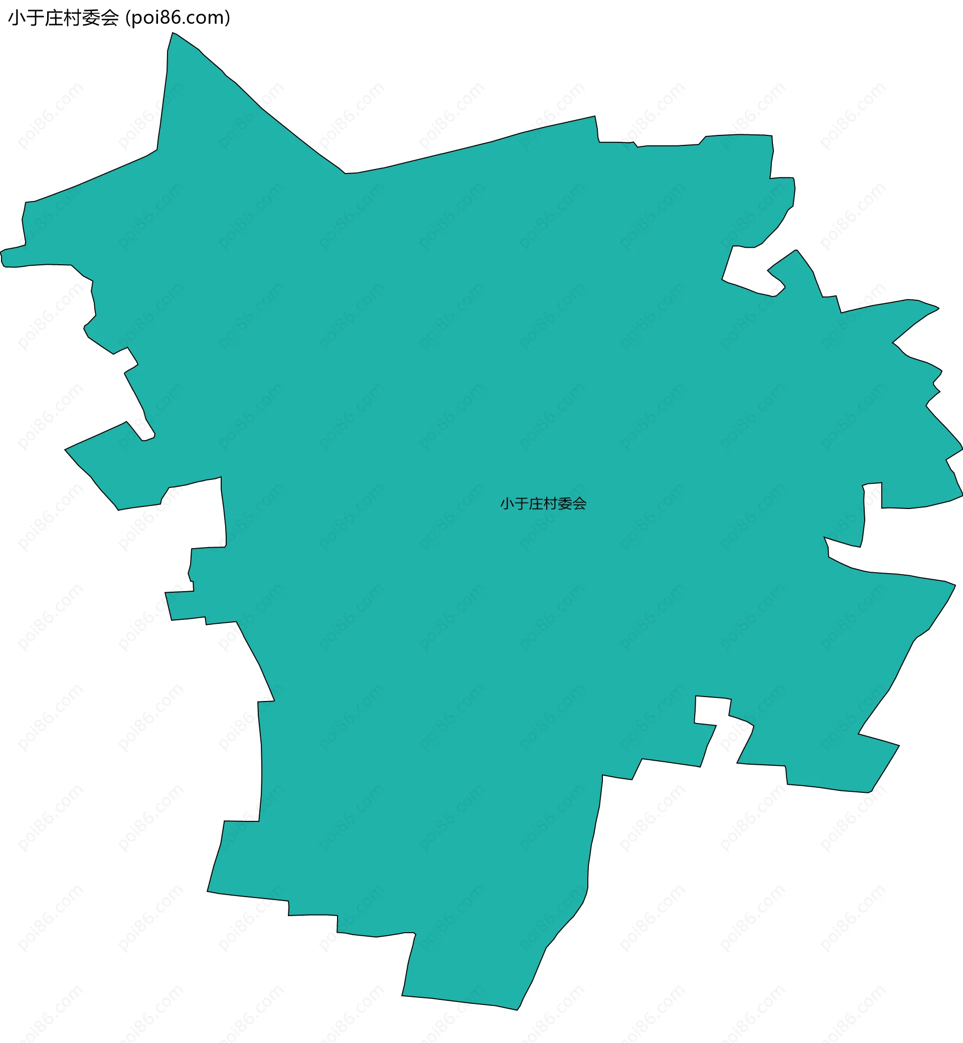 小于庄村委会边界地图