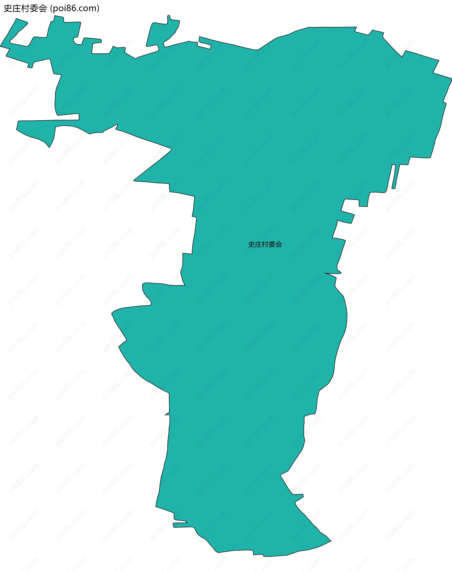 史庄村委会边界地图