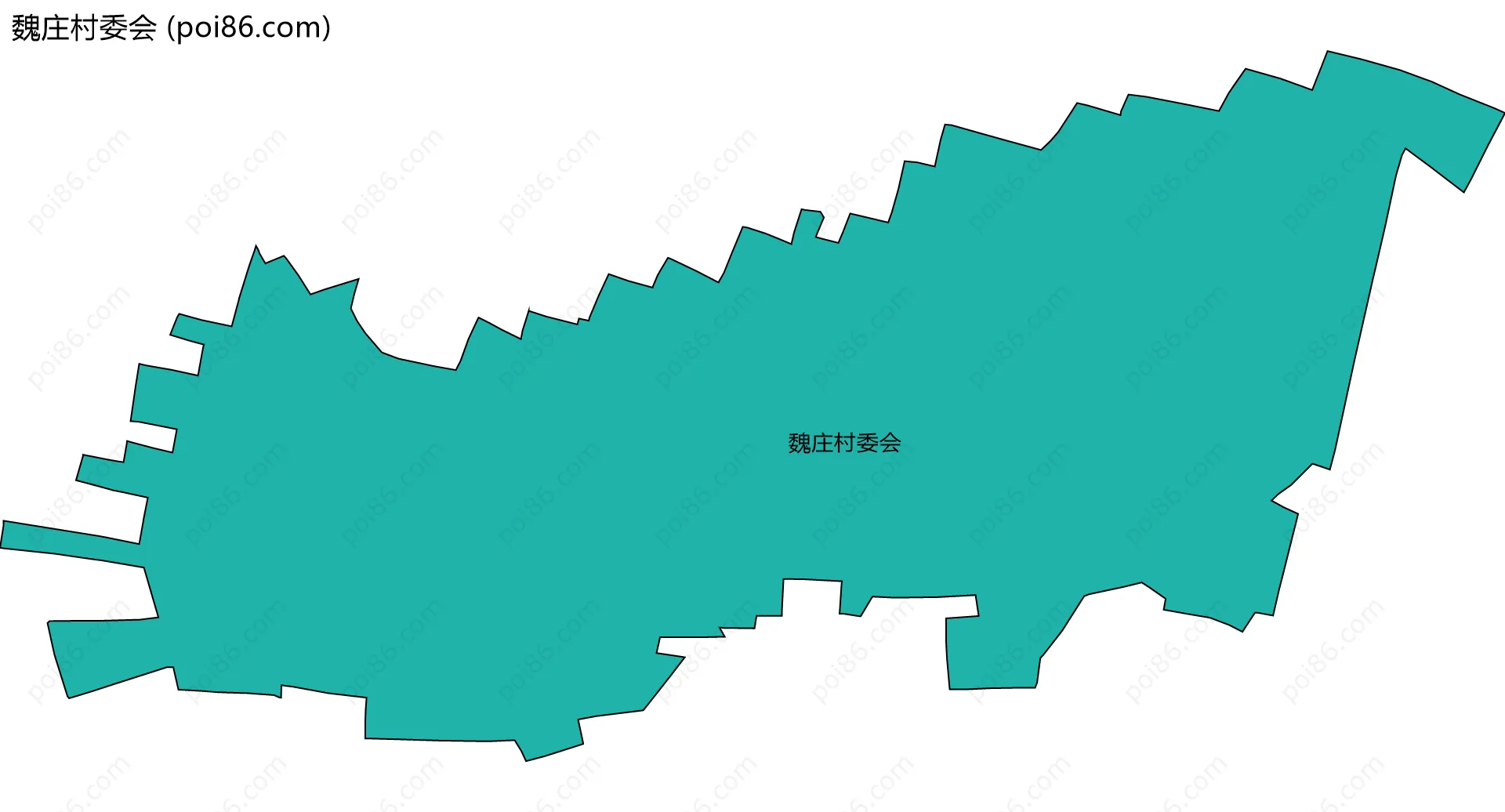 魏庄村委会边界地图