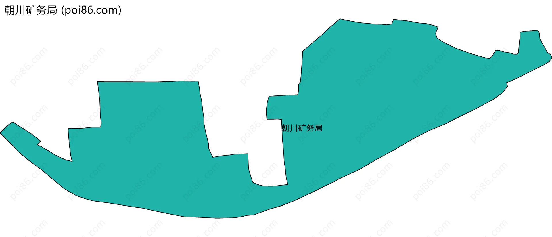 朝川矿务局边界地图