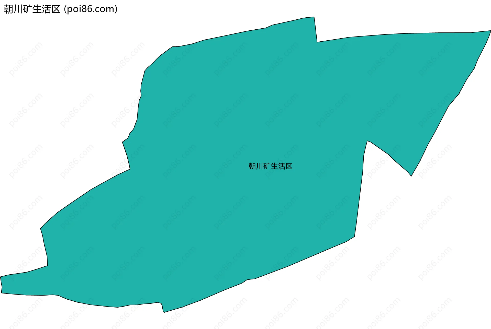 朝川矿生活区边界地图