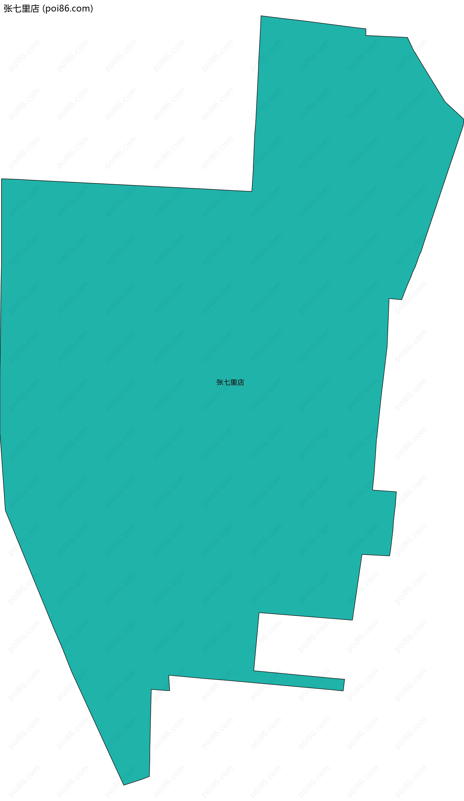 张七里店边界地图