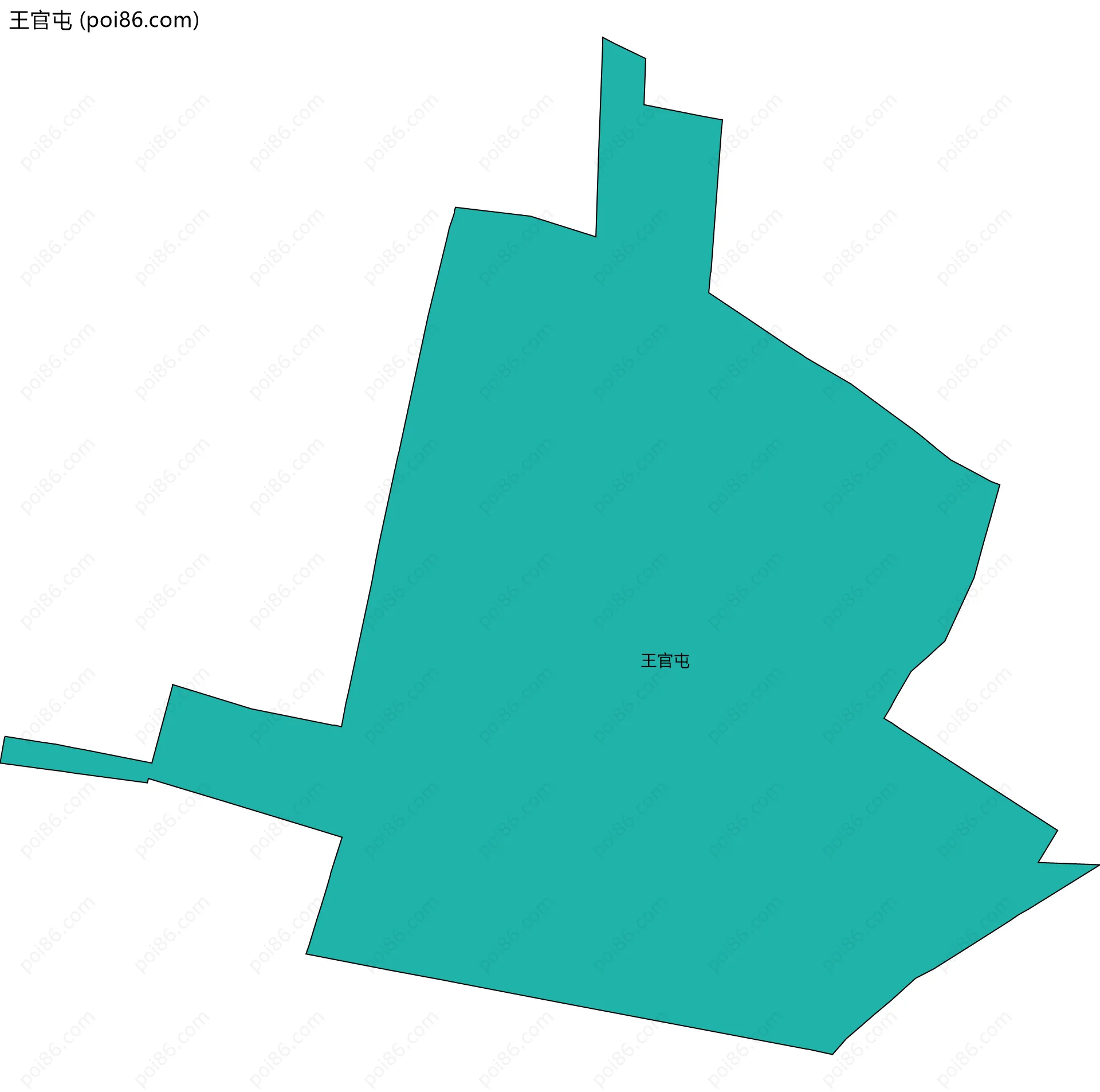王官屯边界地图