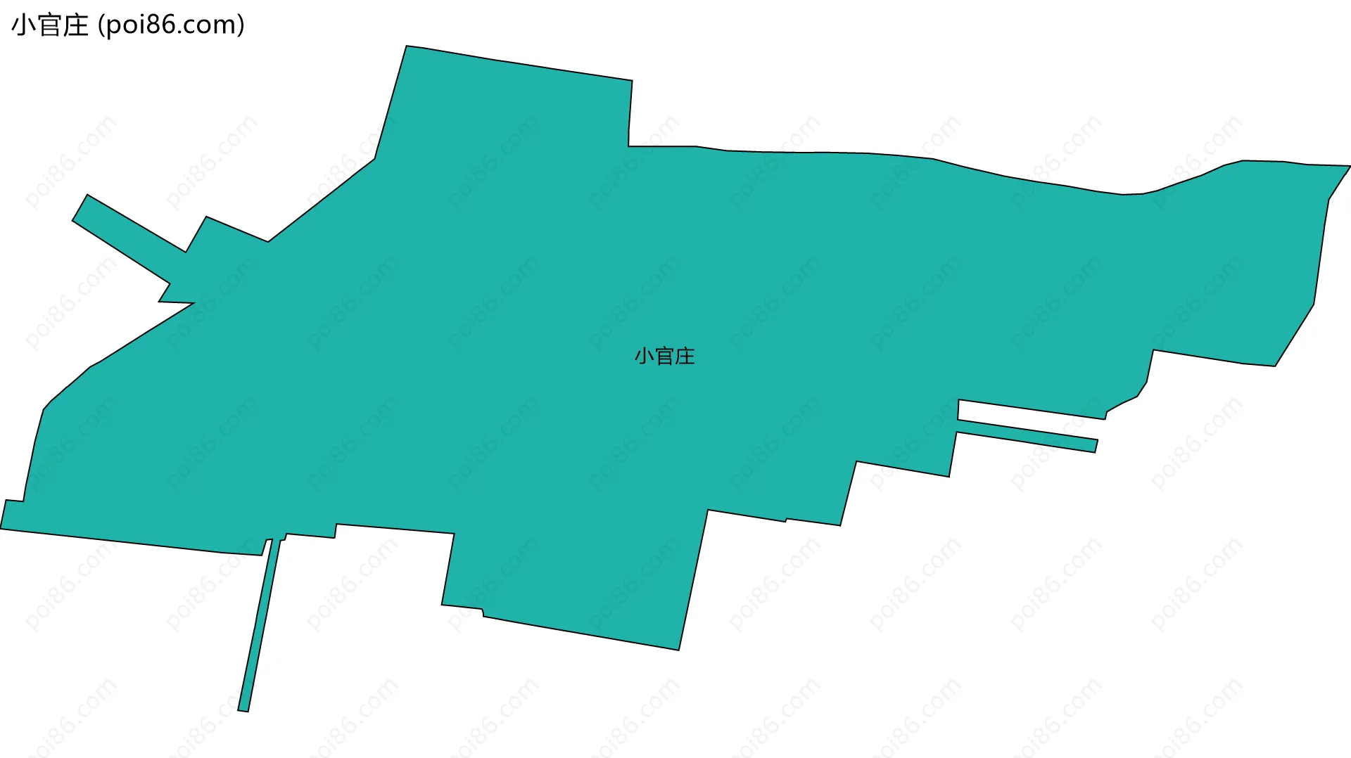 小官庄边界地图