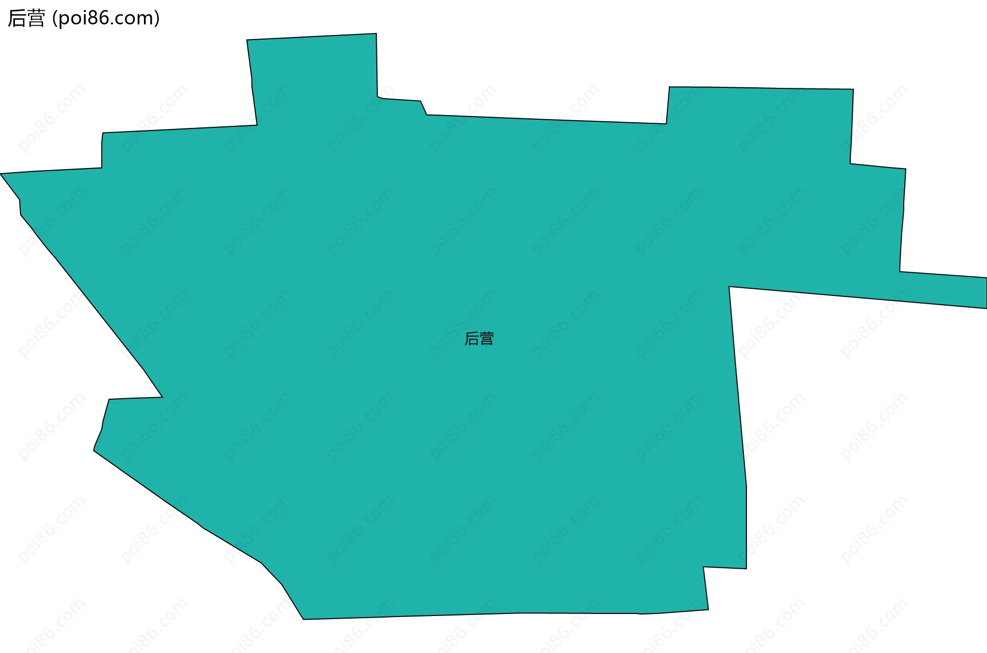 后营边界地图