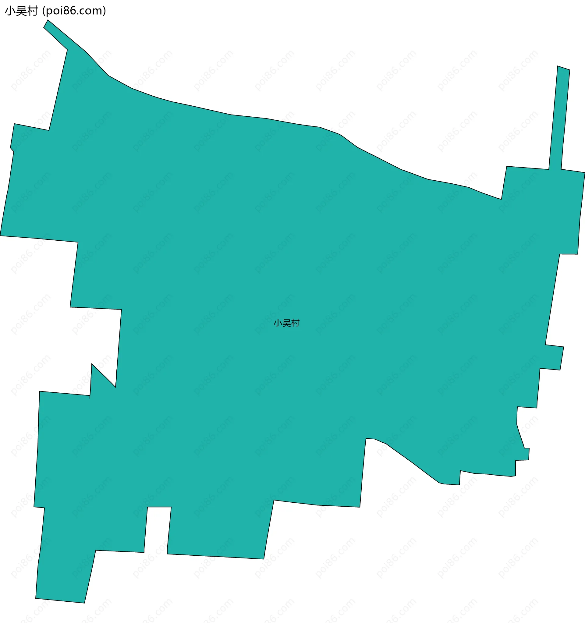 小吴村边界地图