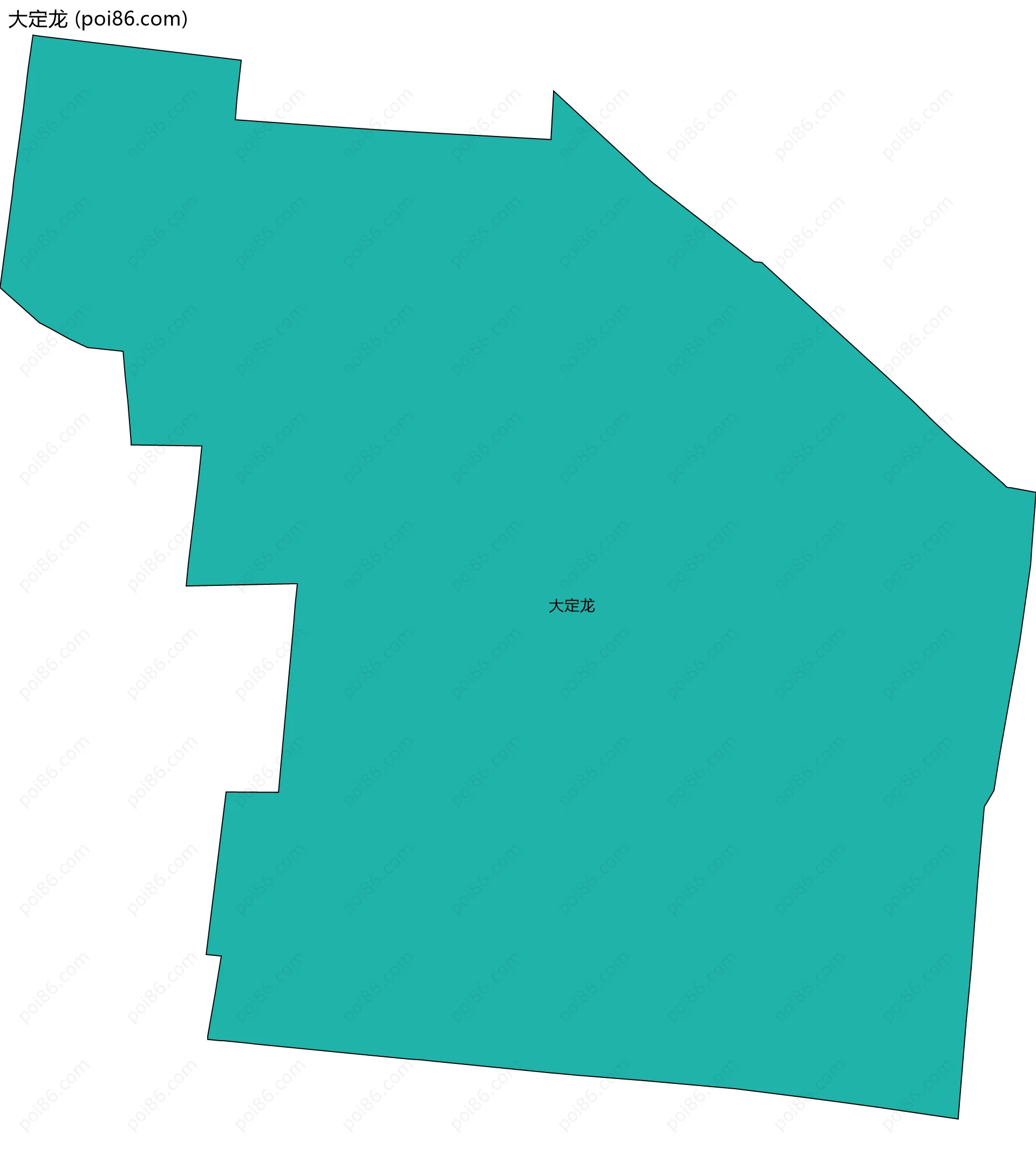 大定龙边界地图