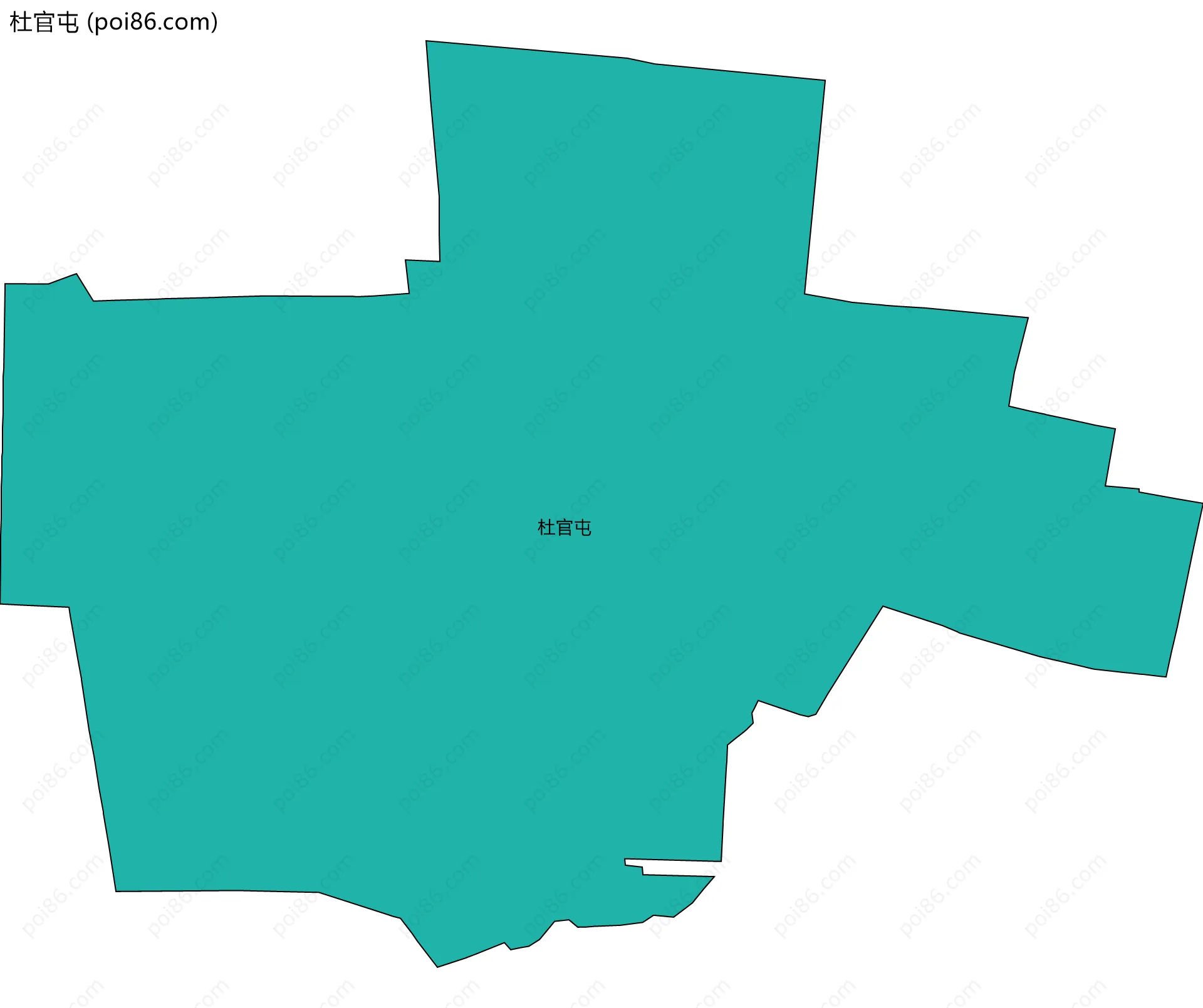 杜官屯边界地图