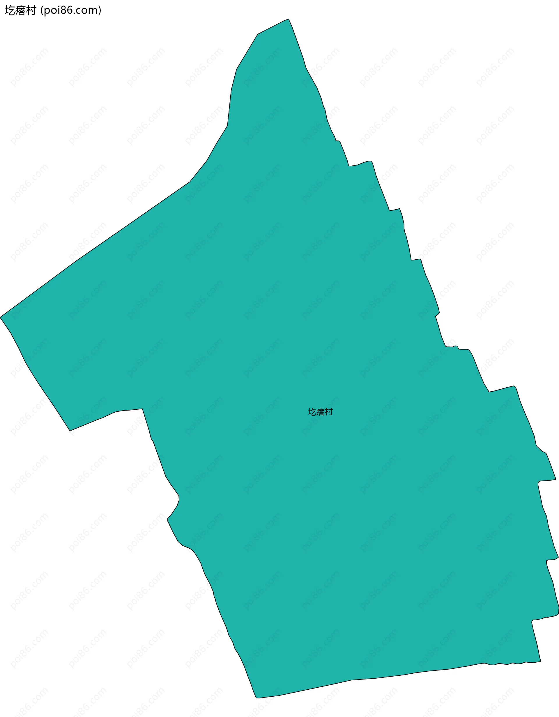 圪瘩村边界地图