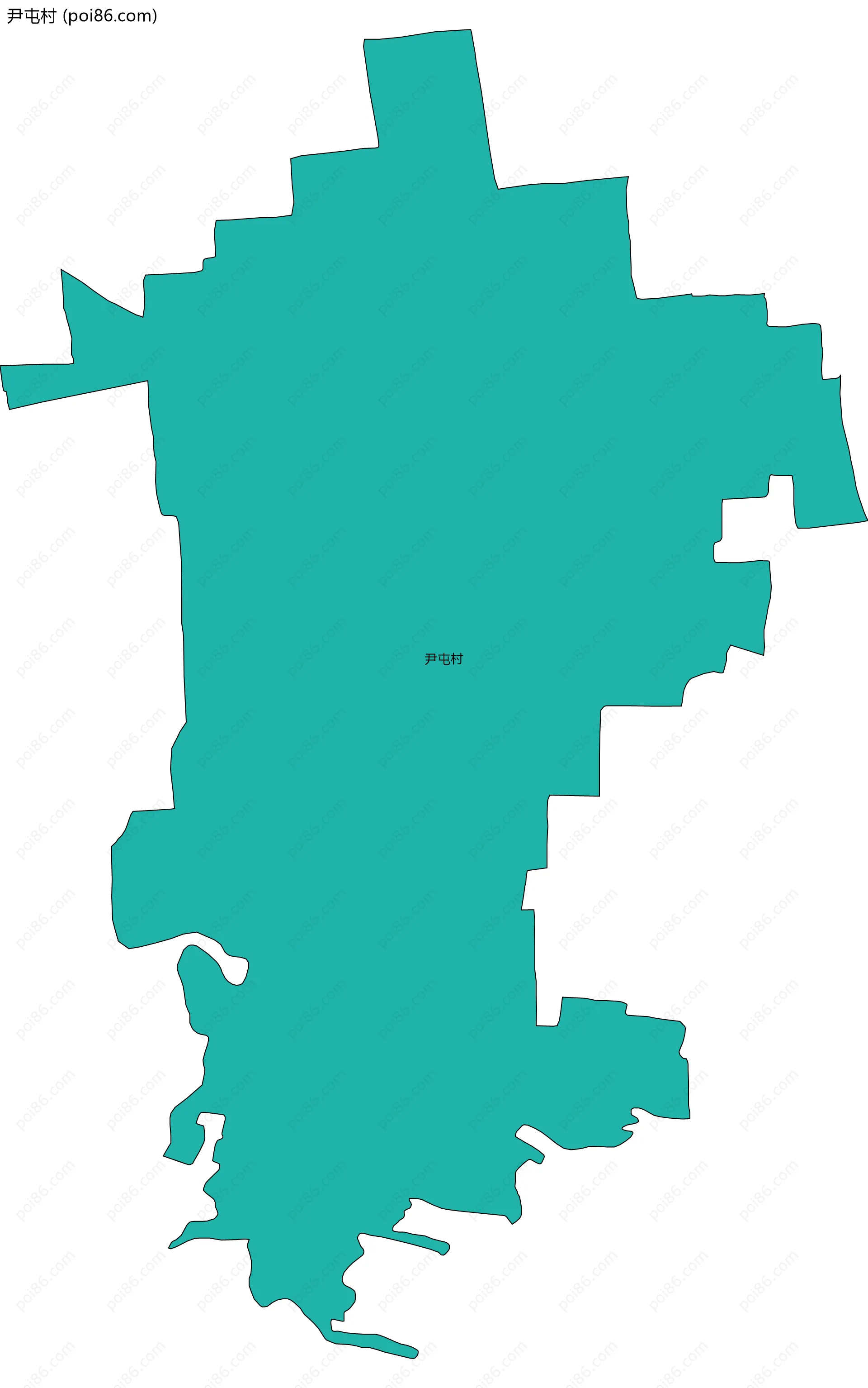 尹屯村边界地图