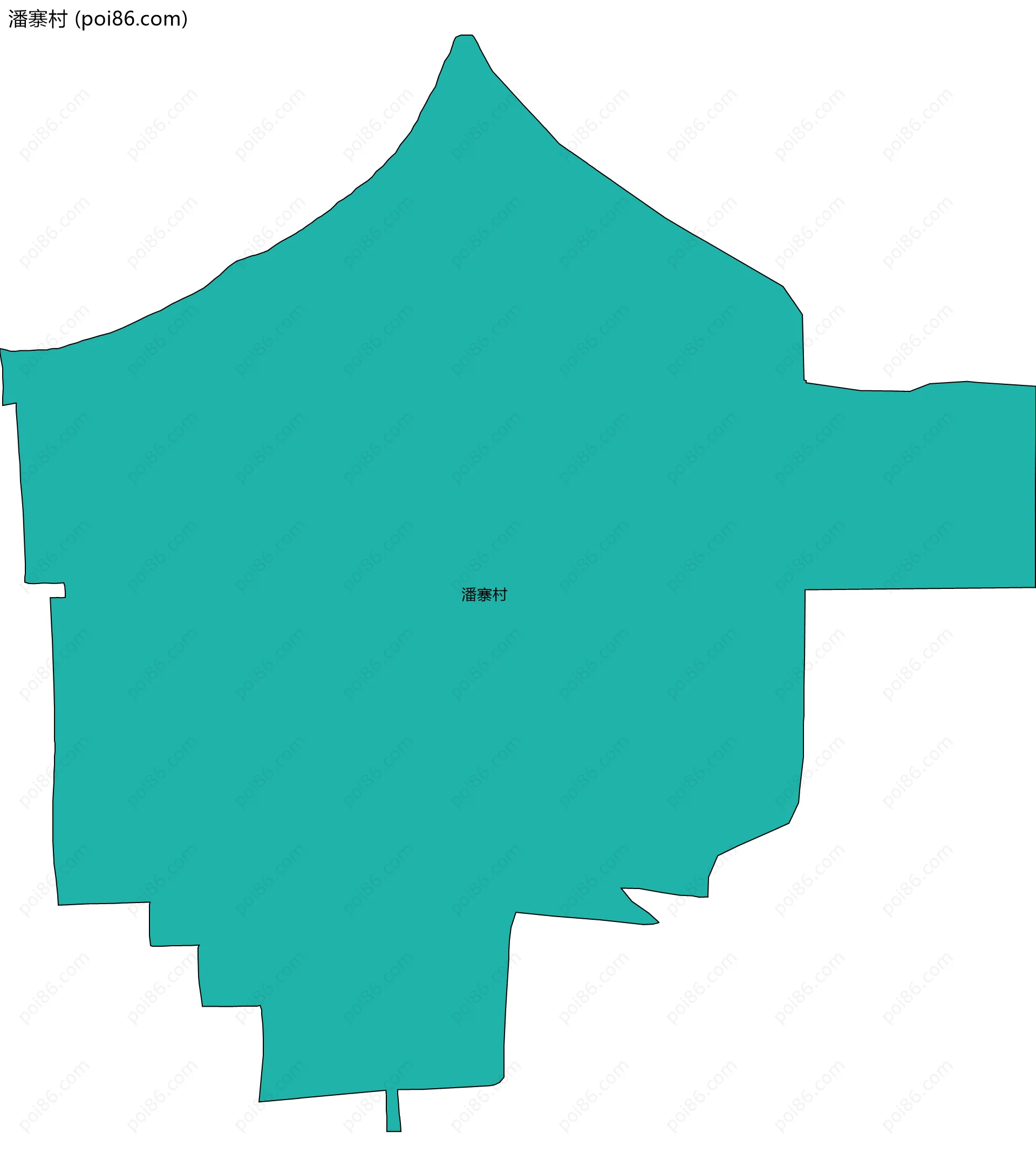 潘寨村边界地图