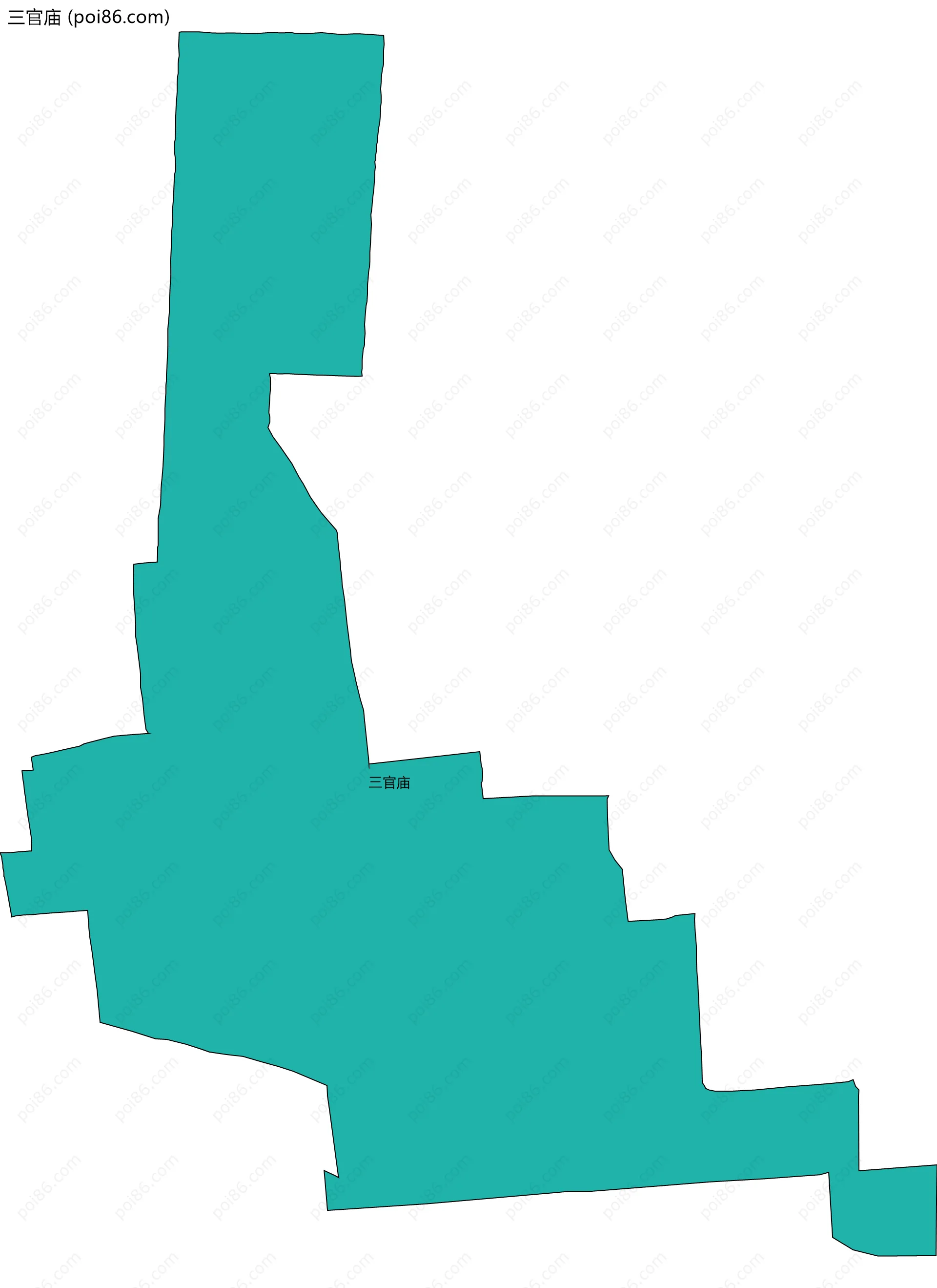 三官庙边界地图