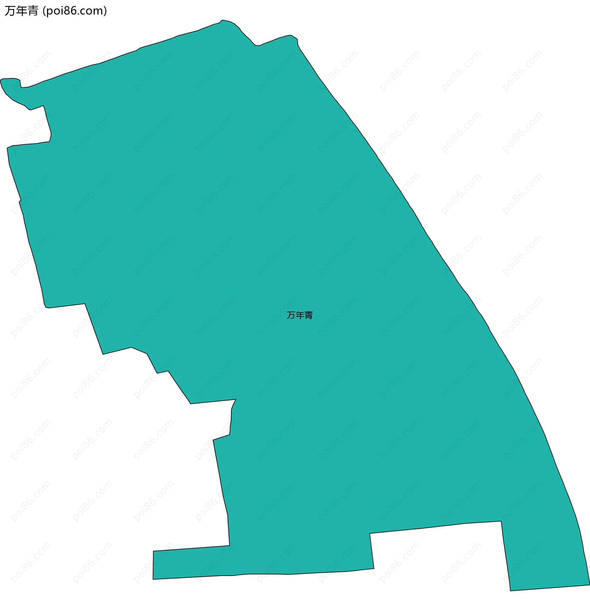 万年青边界地图