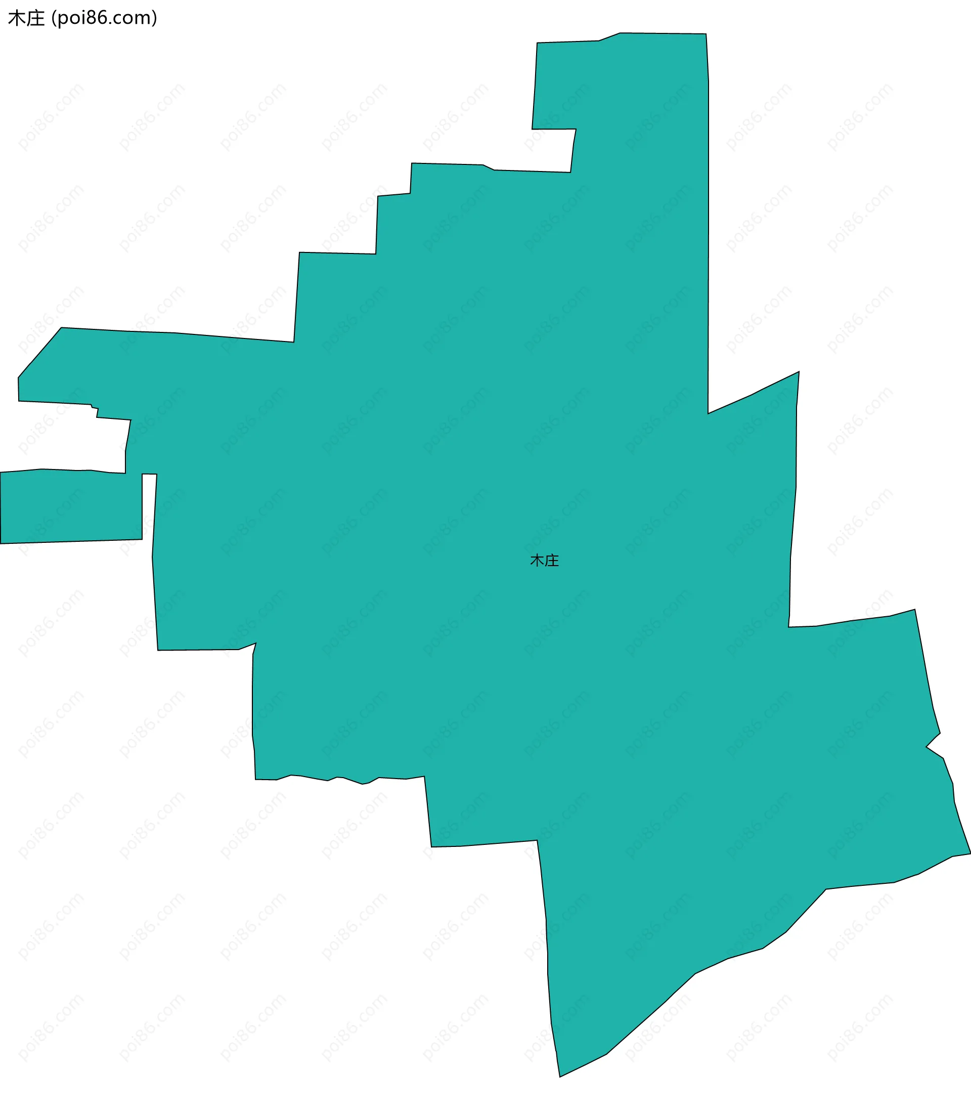 木庄边界地图