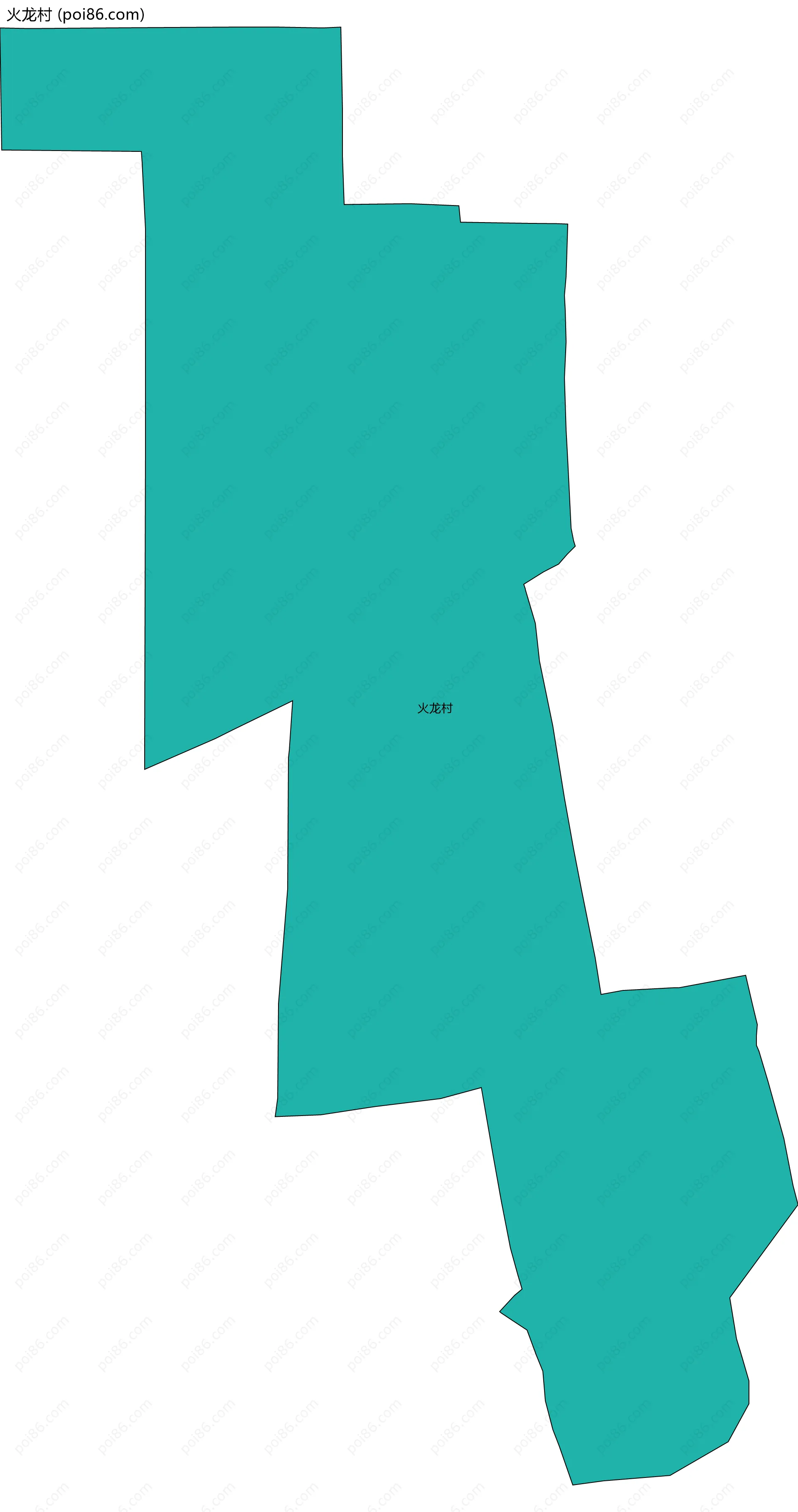 火龙村边界地图