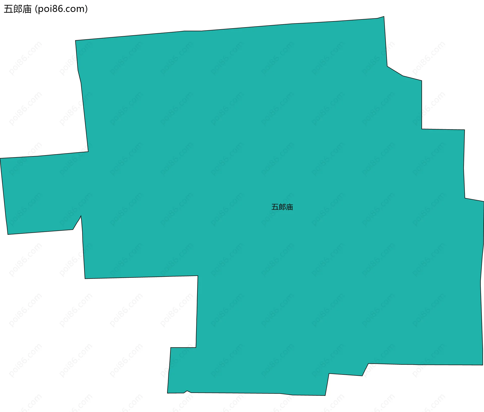 五郎庙边界地图
