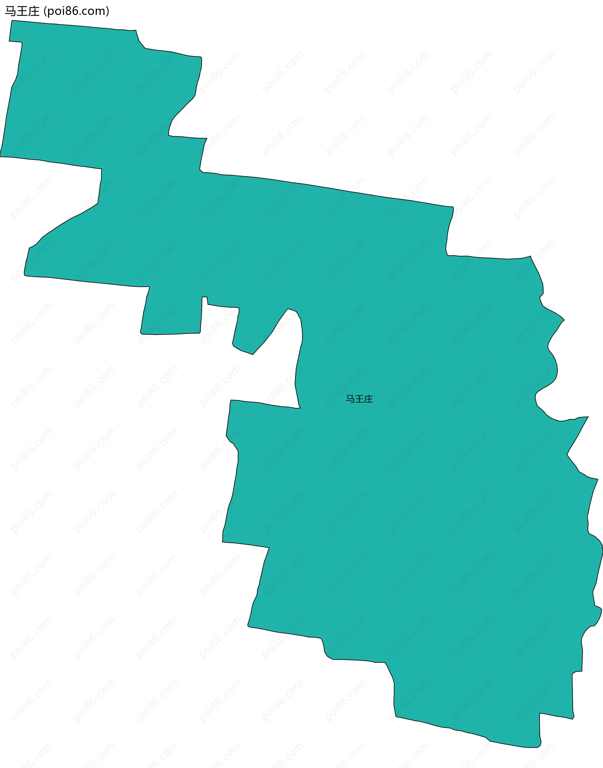 马王庄边界地图