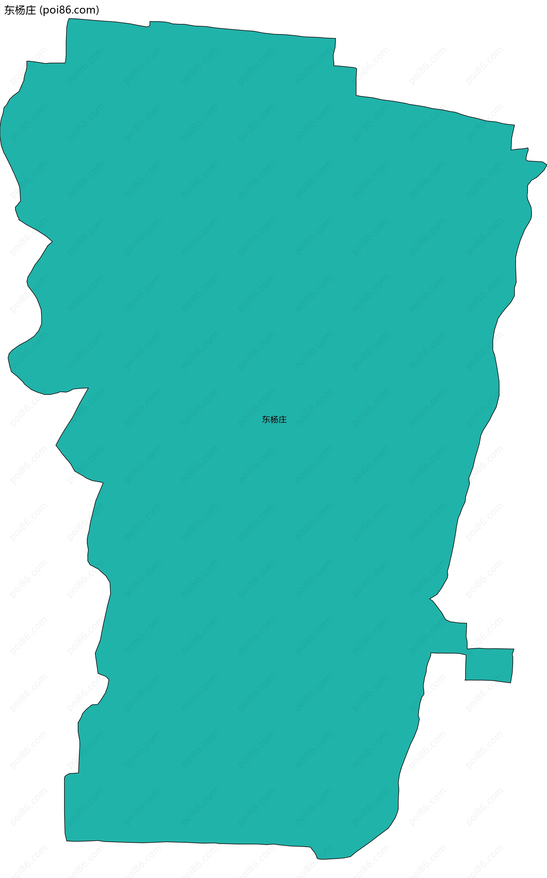 东杨庄边界地图