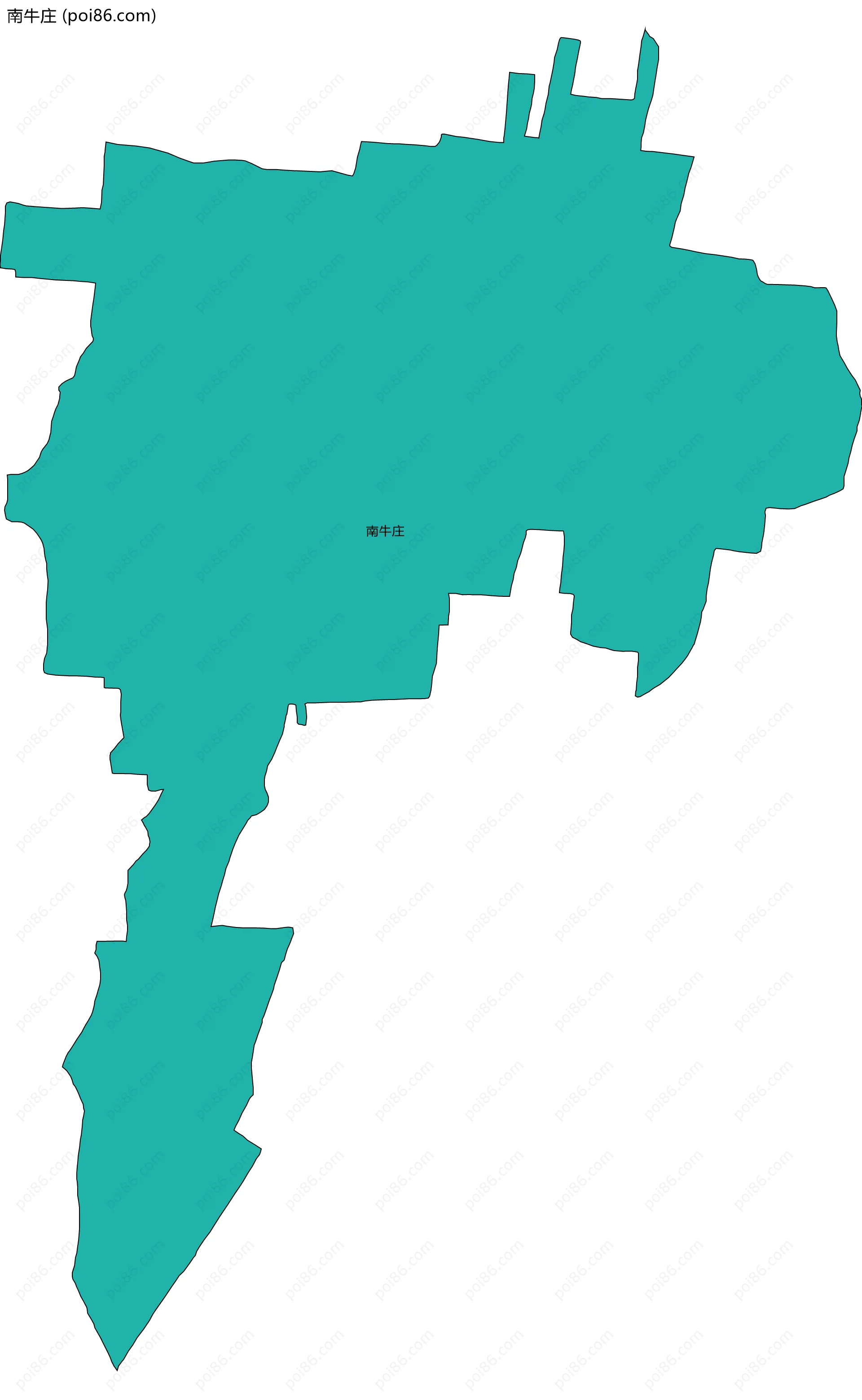 南牛庄边界地图