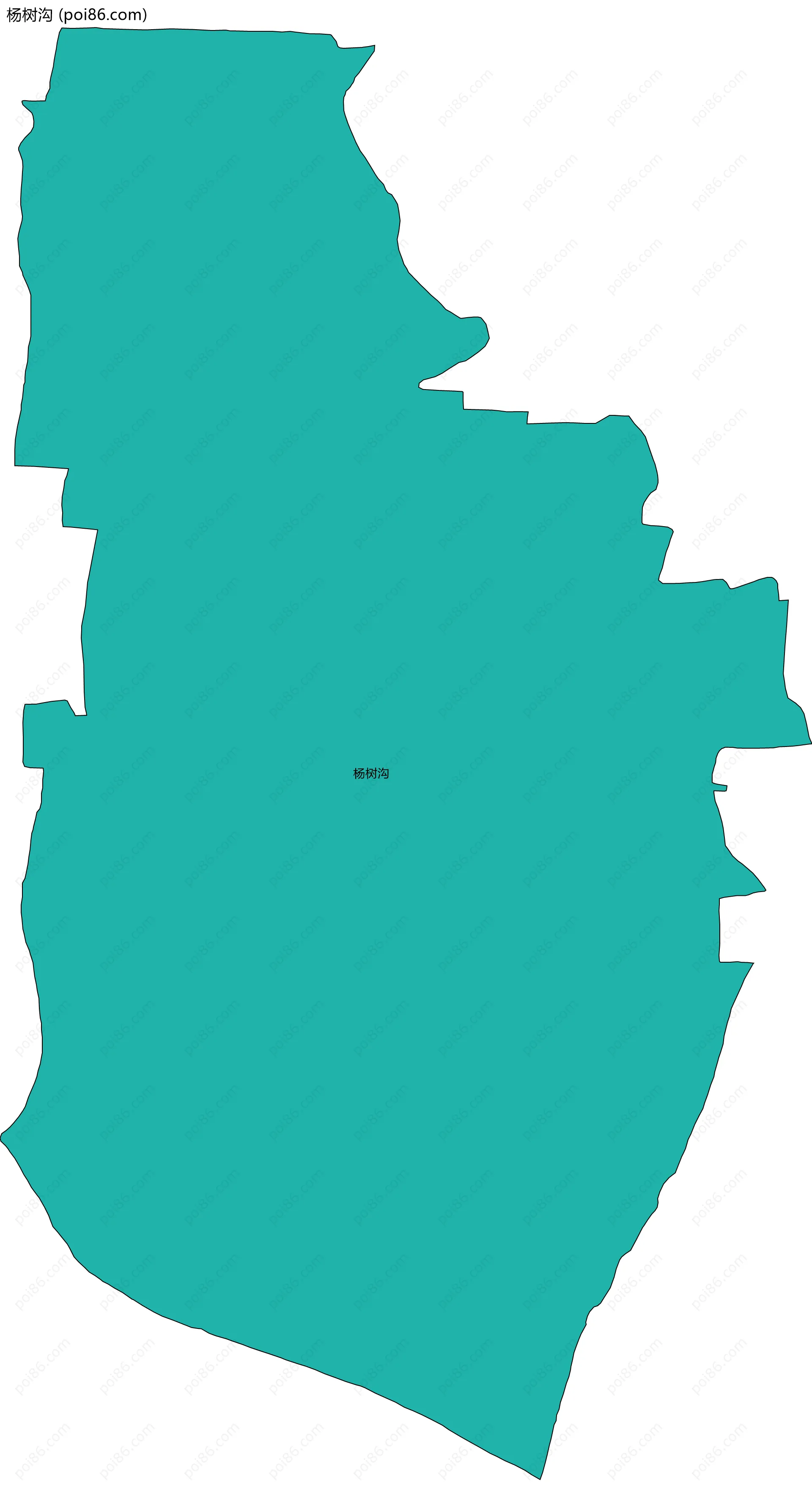 杨树沟边界地图