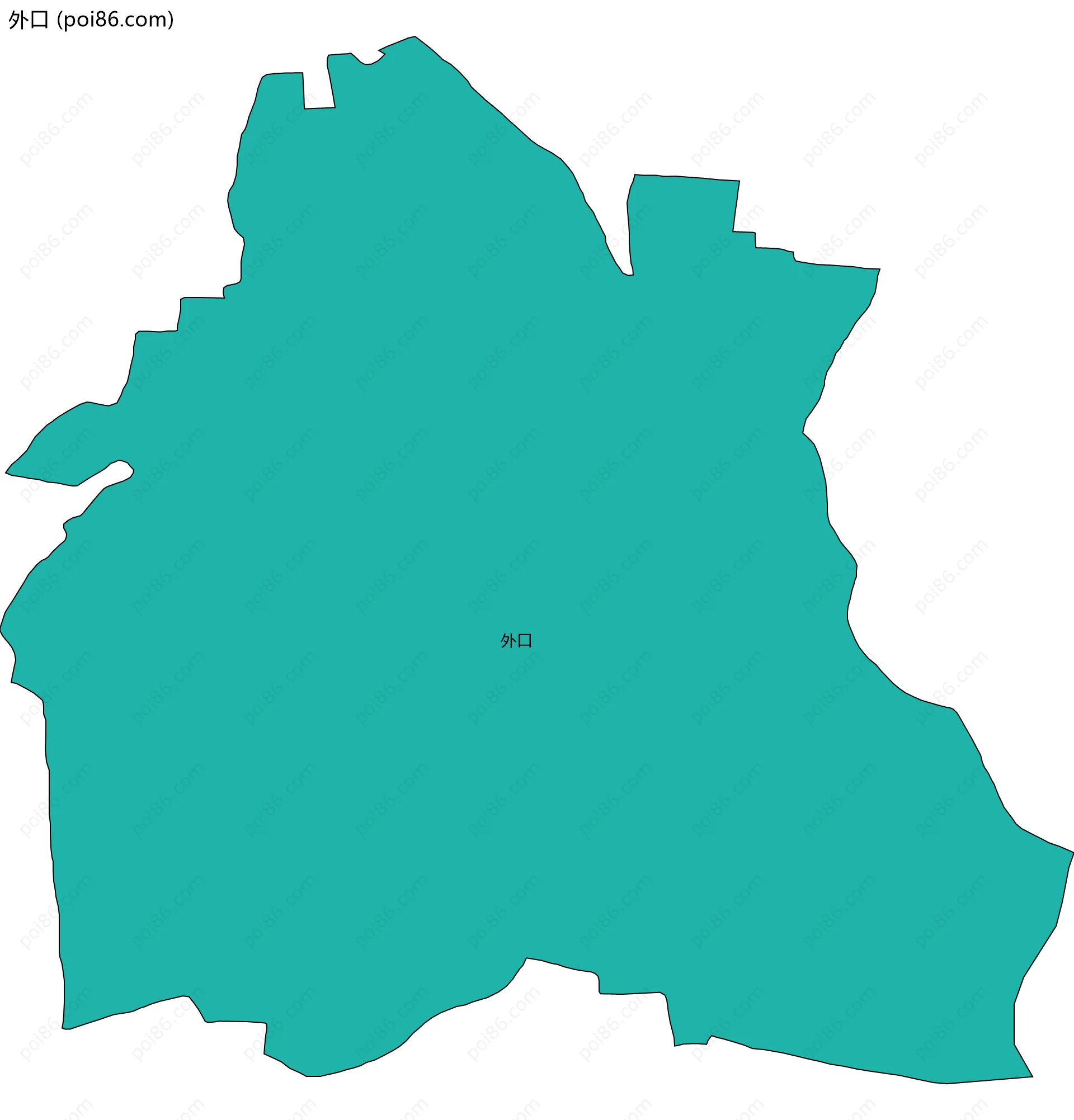 外口边界地图