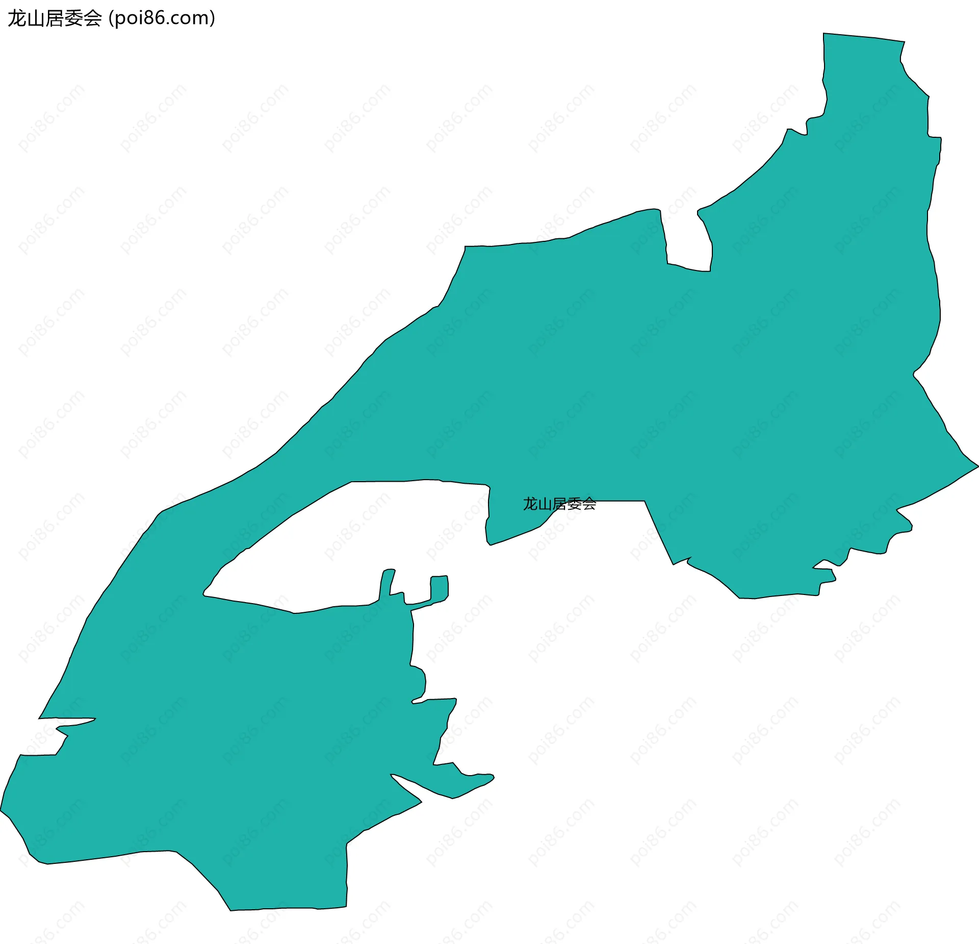 龙山居委会边界地图