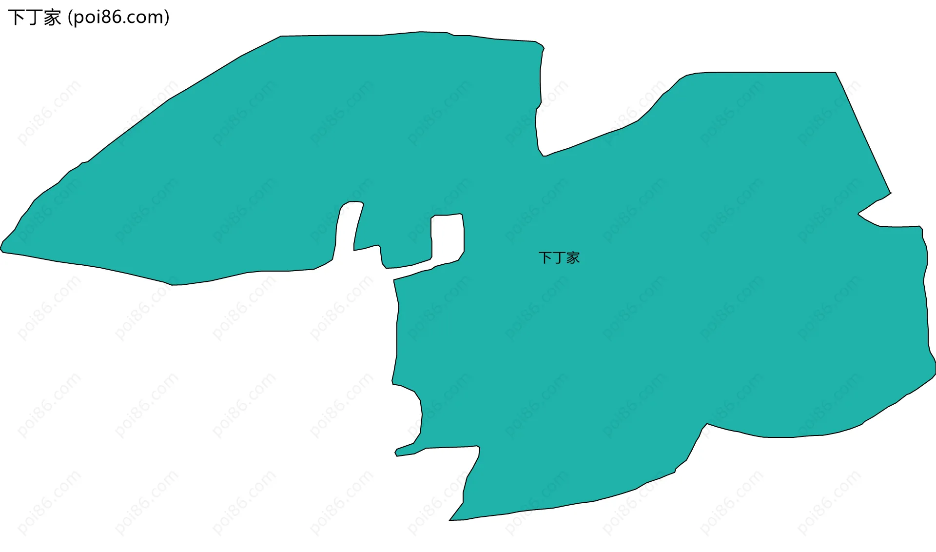 下丁家边界地图