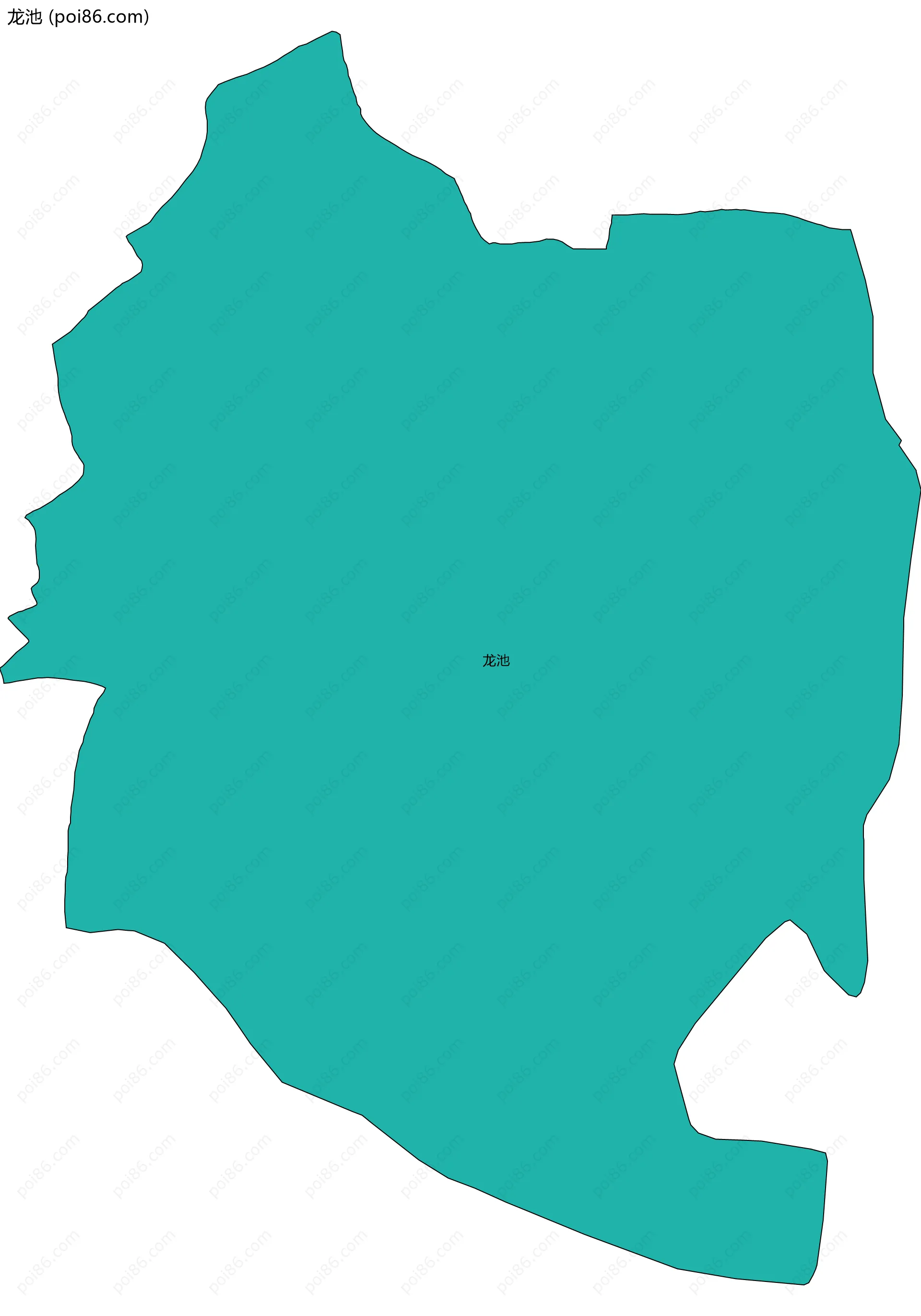 龙池边界地图